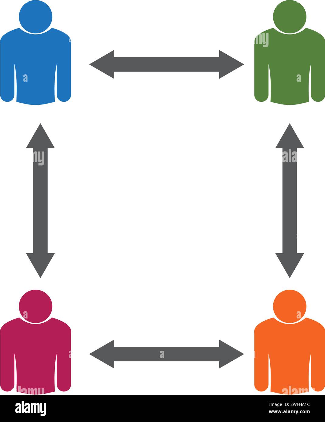 Icona di persone del gruppo di lavoro illustrazione vettoriale design Illustrazione Vettoriale