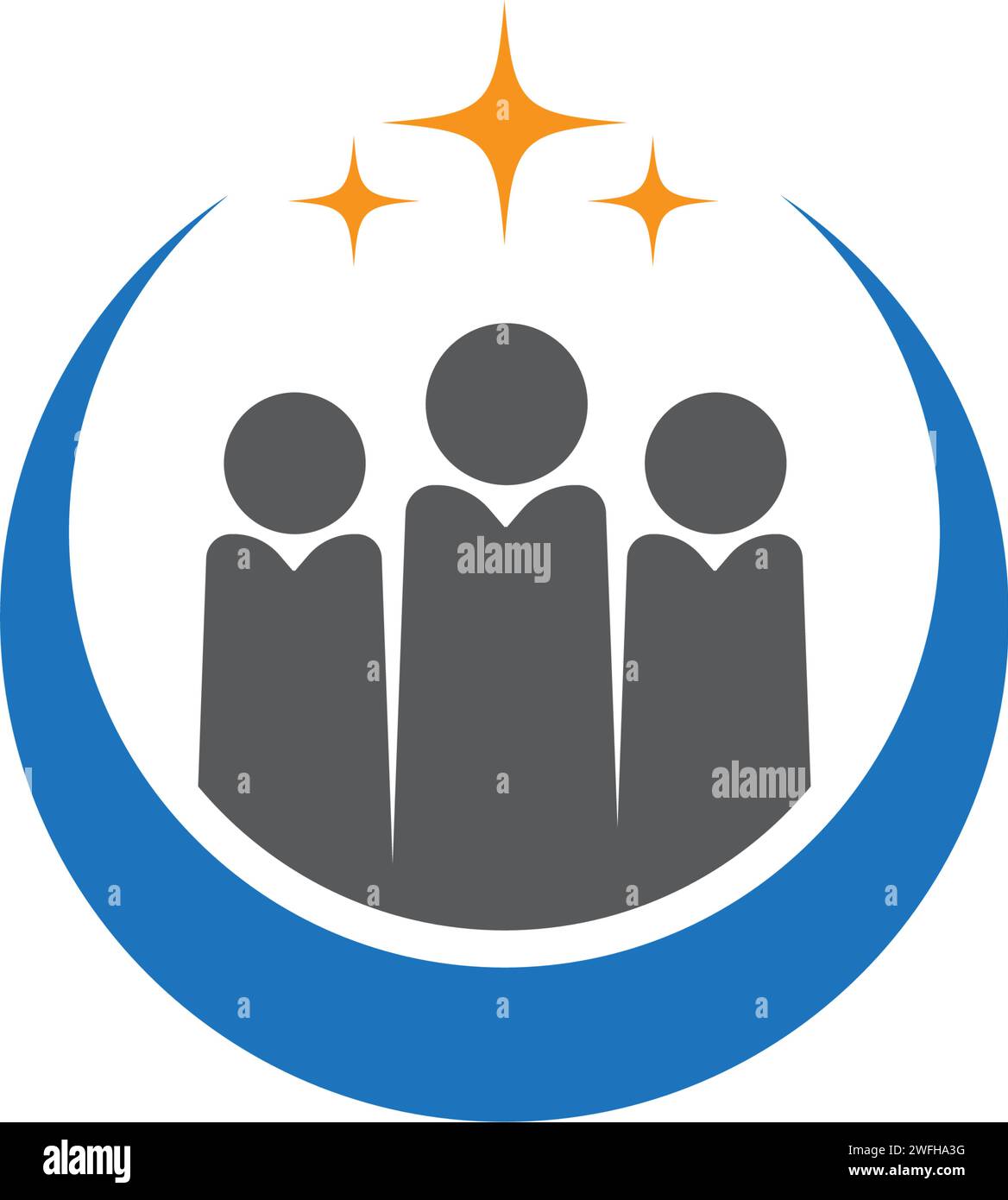 Icona di persone del gruppo di lavoro illustrazione vettoriale design Illustrazione Vettoriale