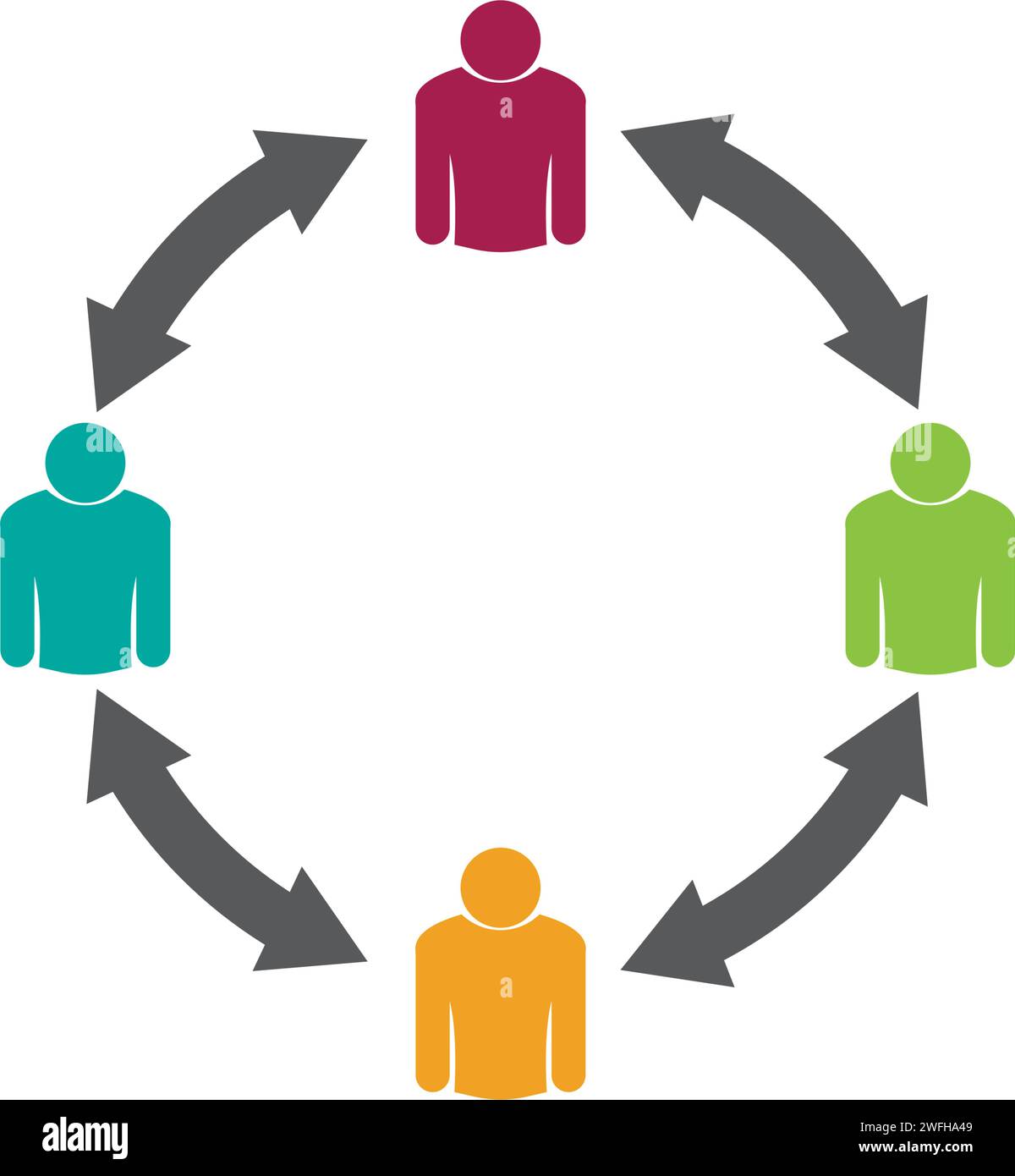 Icona di persone del gruppo di lavoro illustrazione vettoriale design Illustrazione Vettoriale