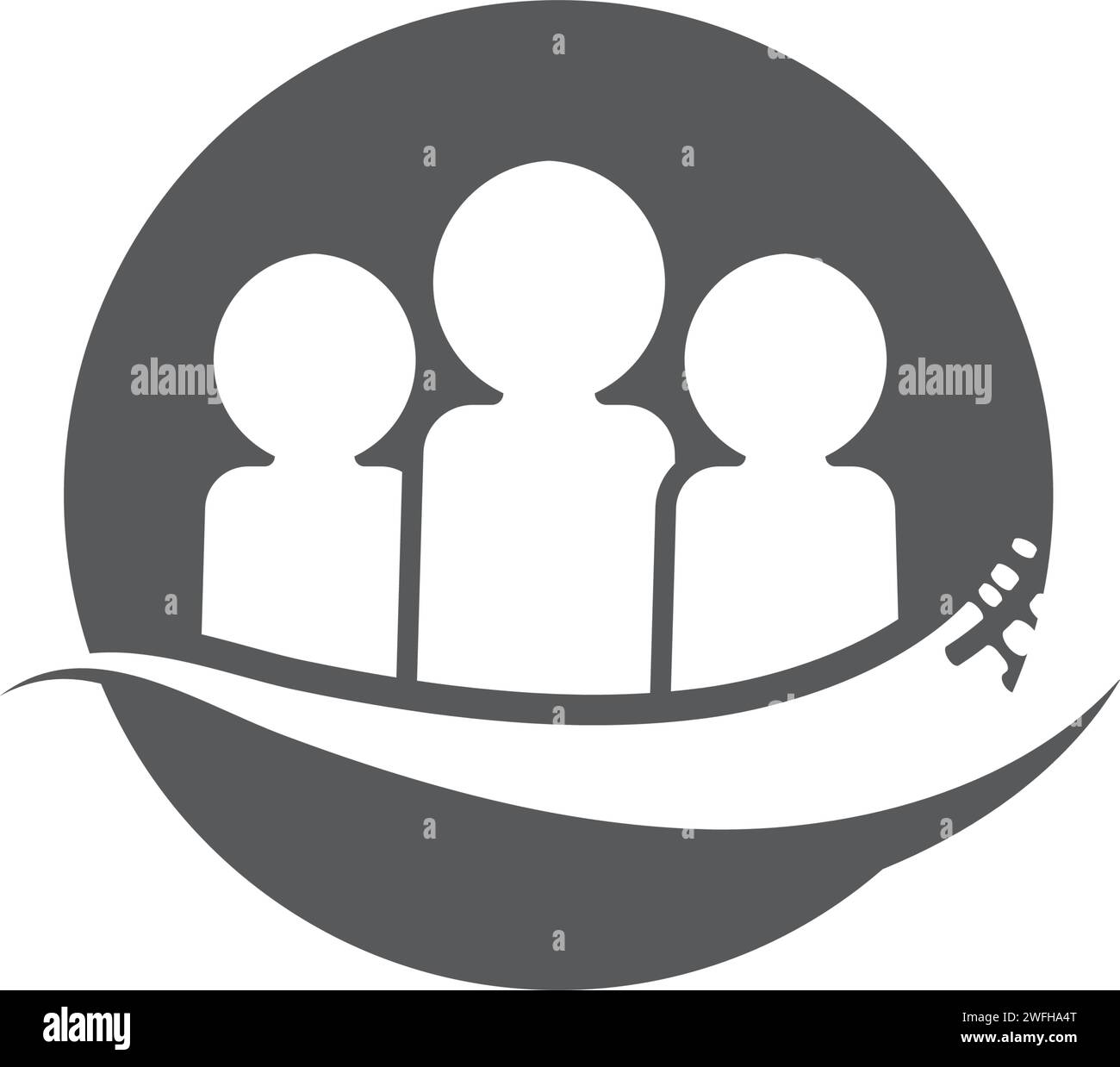 Icona di persone del gruppo di lavoro illustrazione vettoriale design Illustrazione Vettoriale