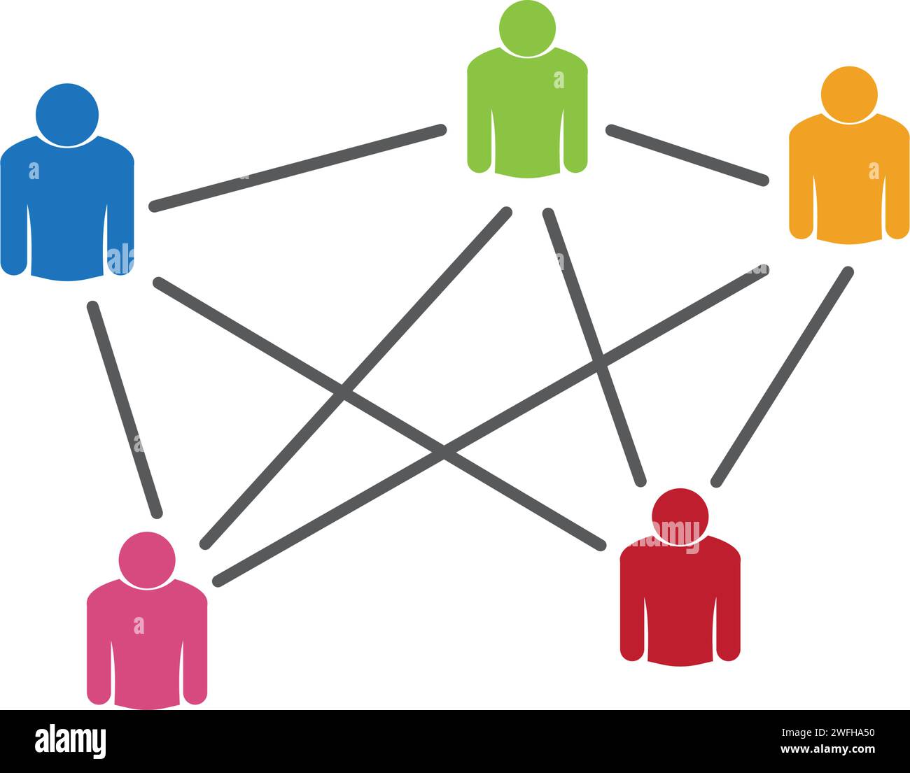 Icona di persone del gruppo di lavoro illustrazione vettoriale design Illustrazione Vettoriale