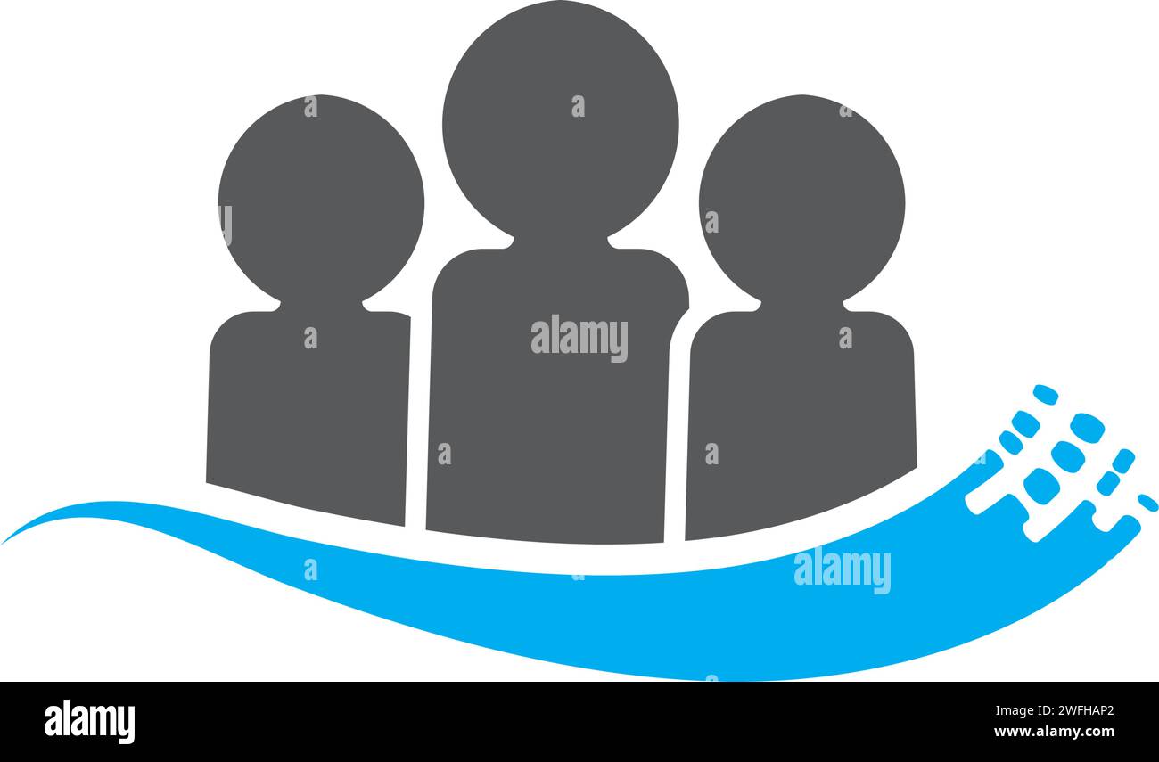 Icona di persone del gruppo di lavoro illustrazione vettoriale design Illustrazione Vettoriale