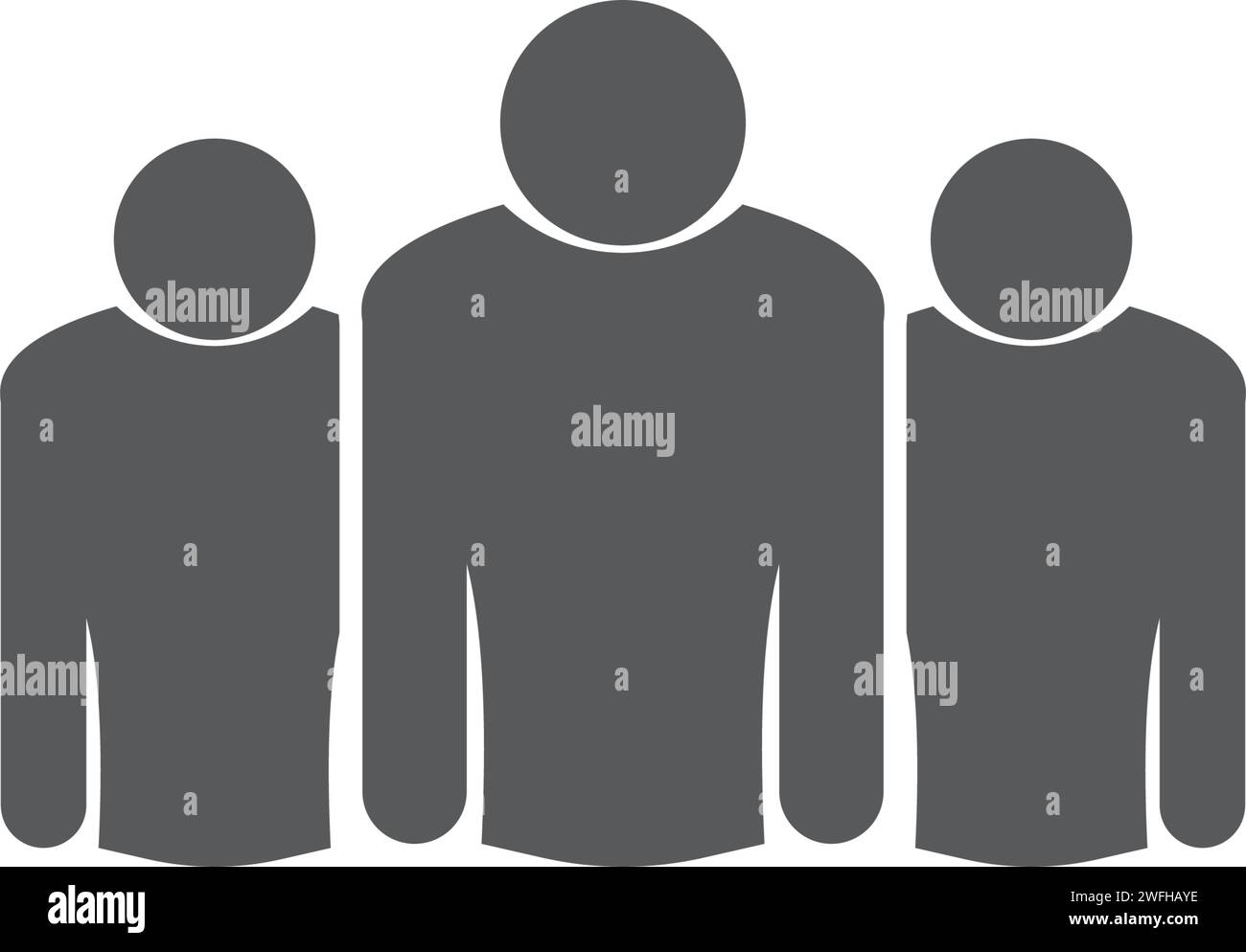 Icona di persone del gruppo di lavoro illustrazione vettoriale design Illustrazione Vettoriale