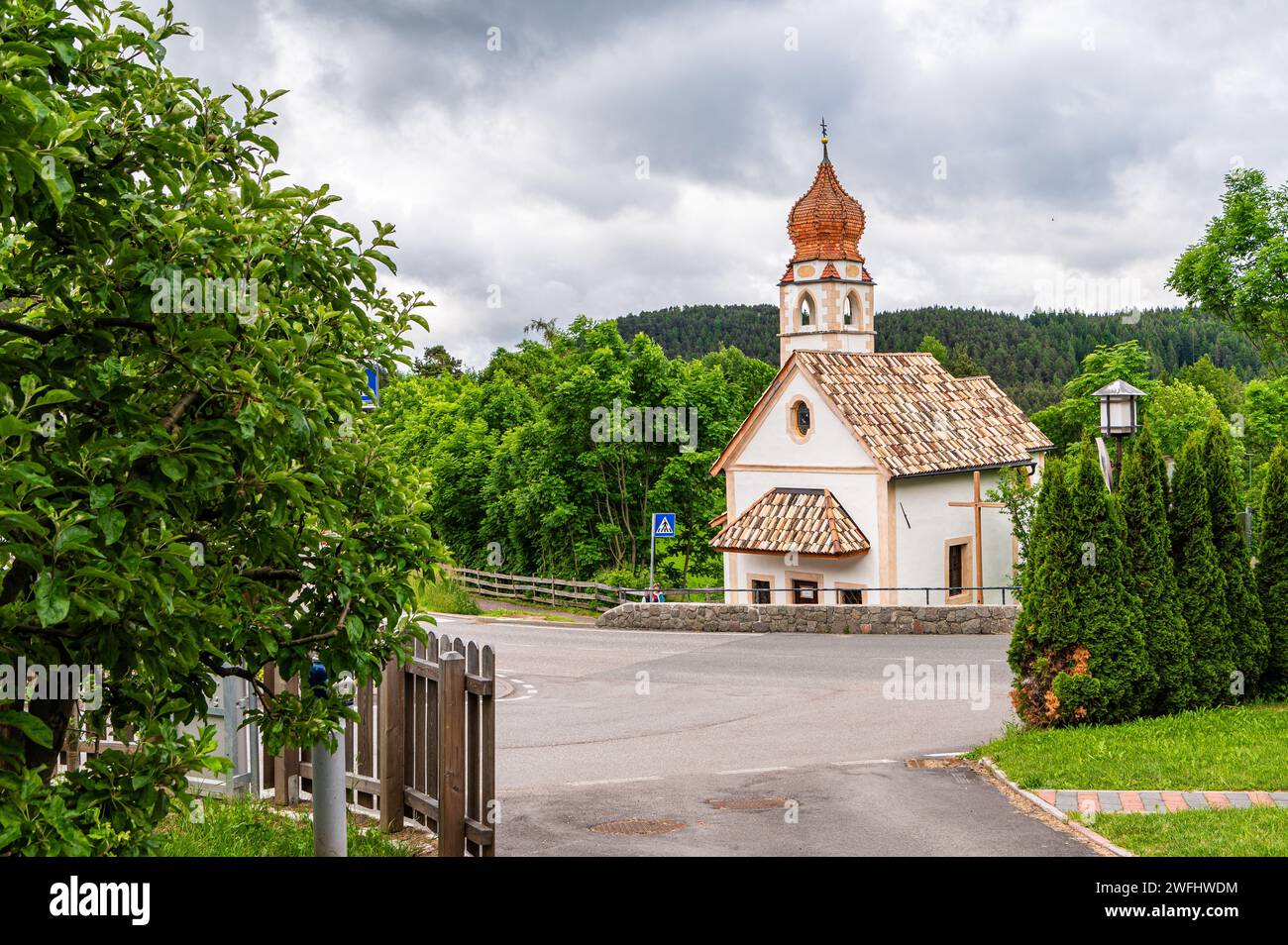 Chiesa di San Giuseppe, Costalovara, Renon (Renon) Altopiano, provincia di Bolzano, alto Adige, Trentino alto Adige, Italia settentrionale, Europa Foto Stock