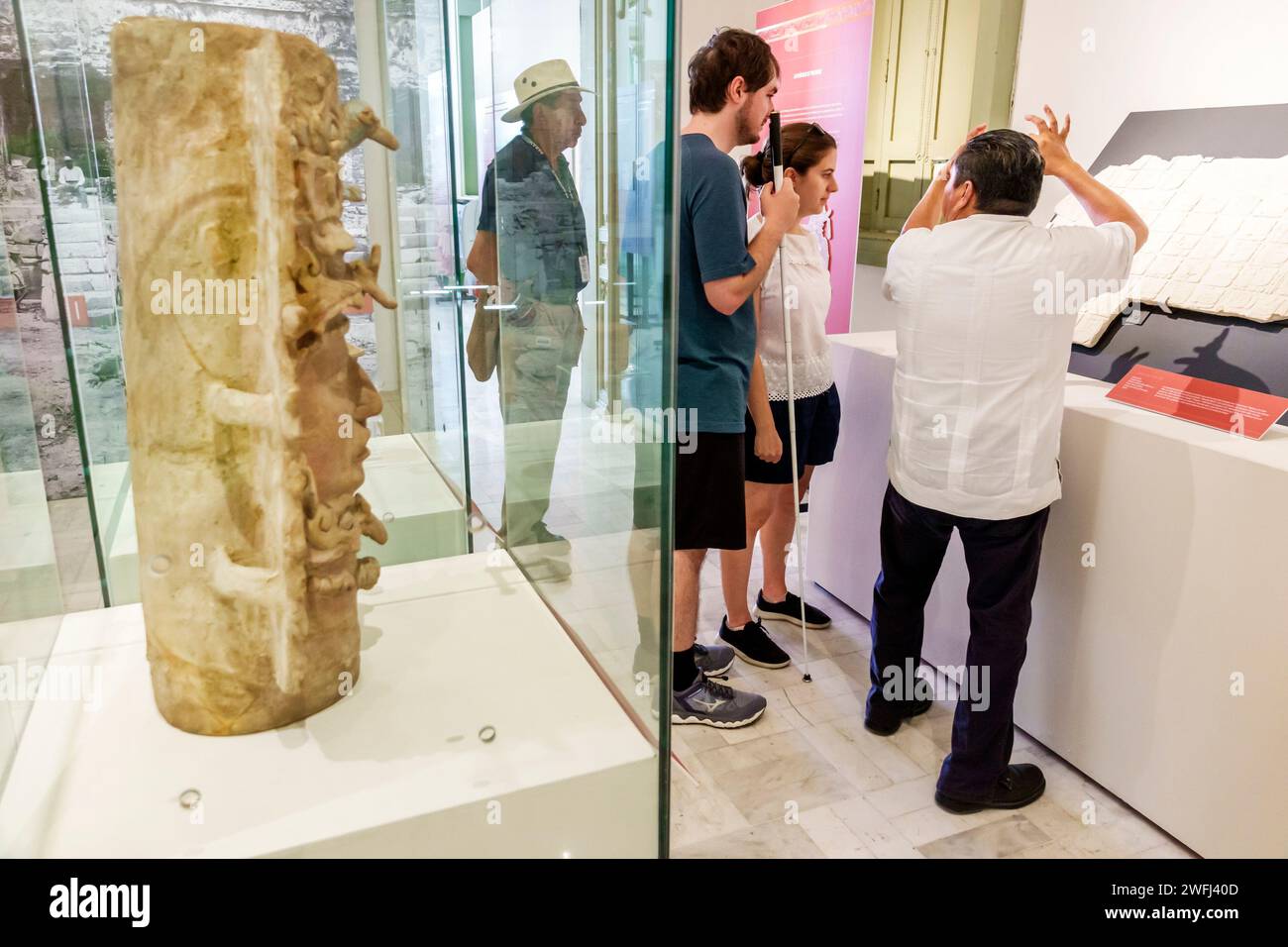 Merida Mexico, zona Paseo Montejo Centro, Museo Regional de Antropologia, Museo antropologico Palacio Canton, collezione di reperti maya, Ek Foto Stock
