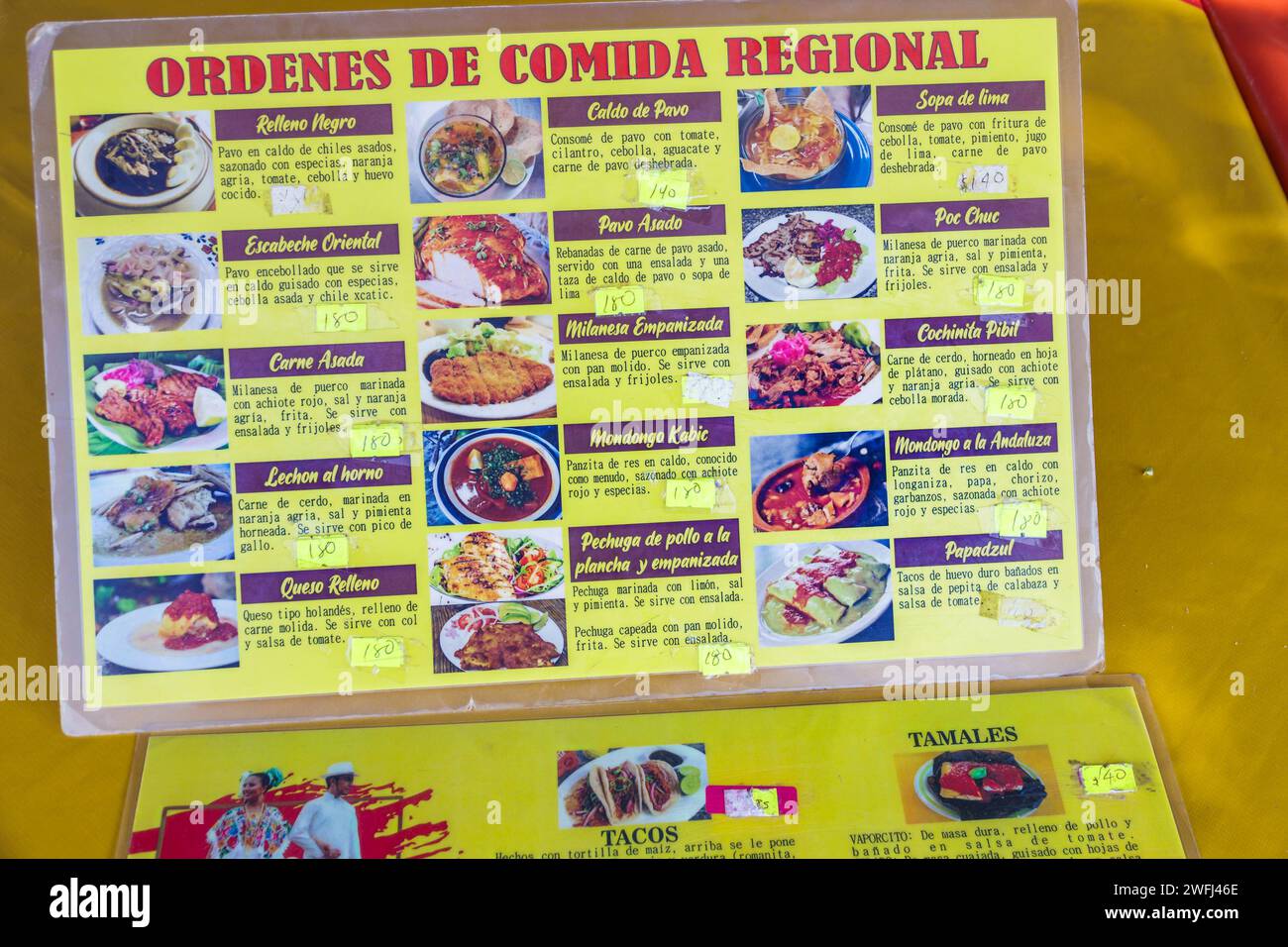 Merida Mexico, zona Paseo Montejo Centro, ristorante Cocina Mary Comida Regional, ristoranti che mangiano fuori, caffe' informali bistro Foto Stock