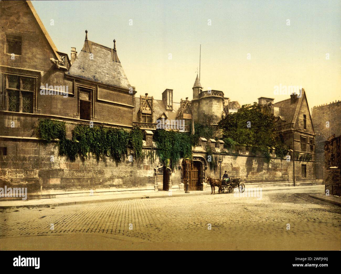 Hôtel de Cluny (Musée National du Moyen Âge), Parigi, Francia, ca. 1895 Stampa Photochrom di Photoglob Zürich, tra il 1890 e il 1900. Foto Stock