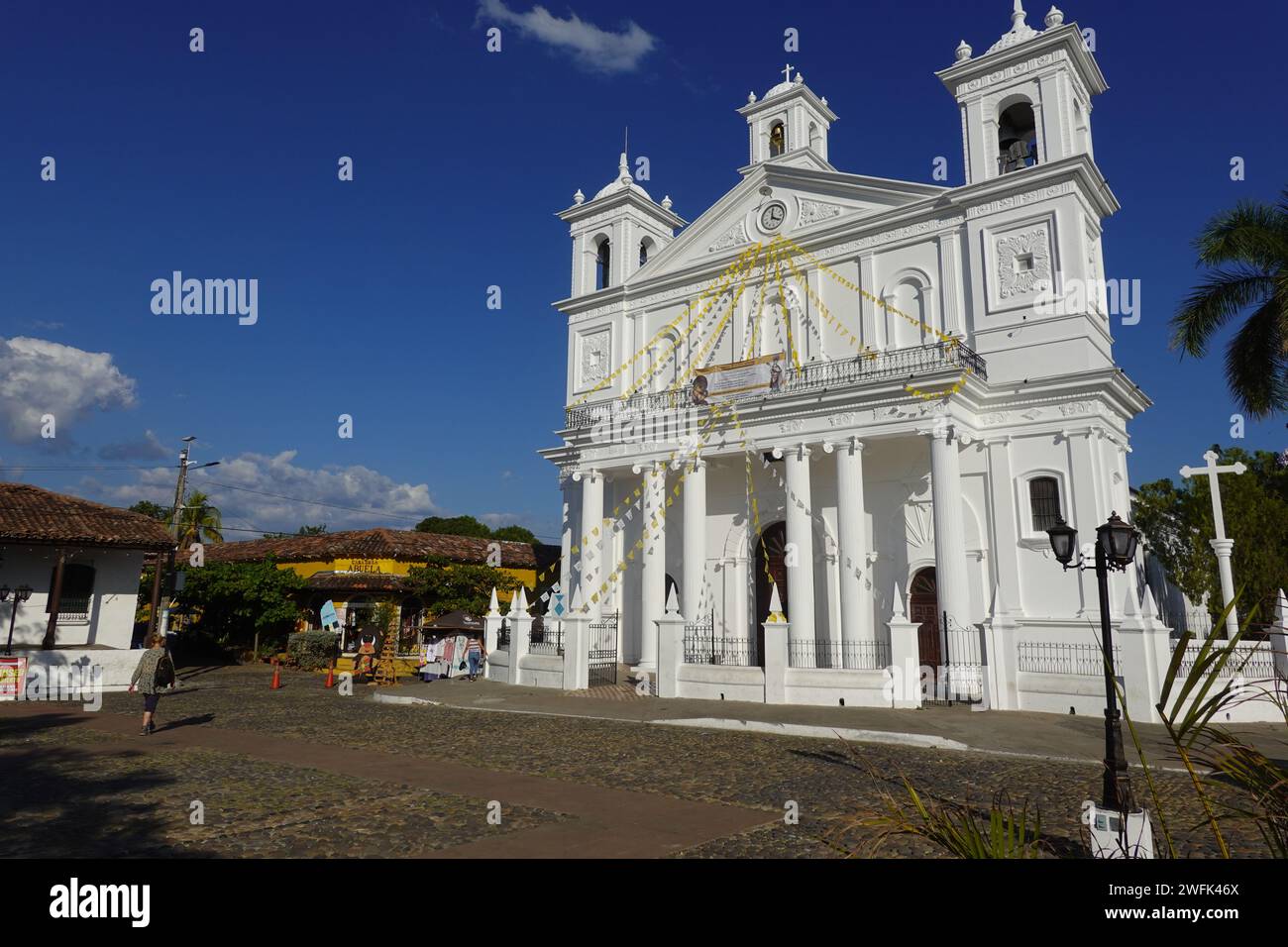 Chiesa di Santa Lucia, Suchitoto, El Salvador, America centrale Foto Stock