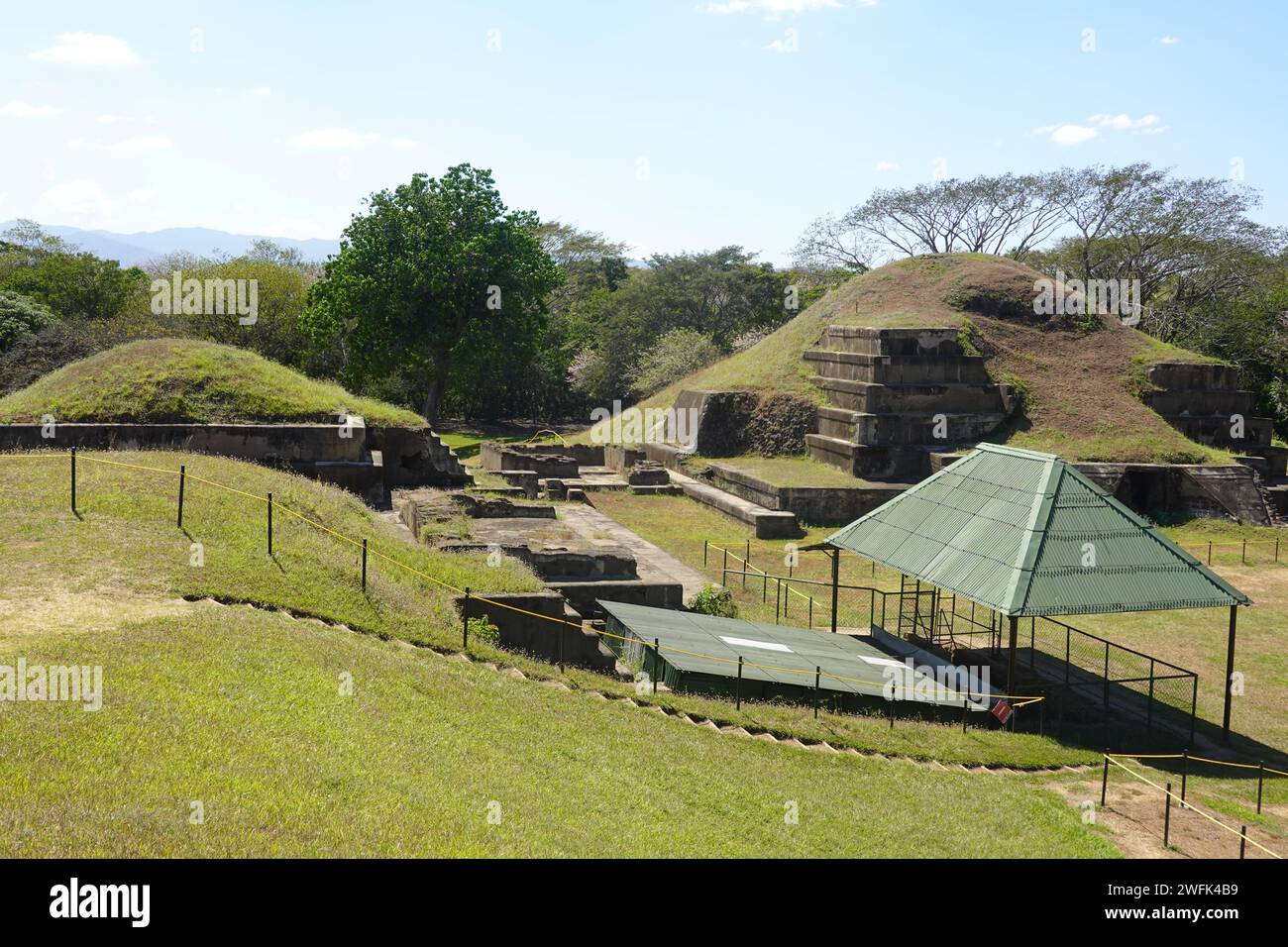 Parco archeologico di San Andre, uno dei più grandi centri pre-ispanici di El Salvador, America centrale Foto Stock