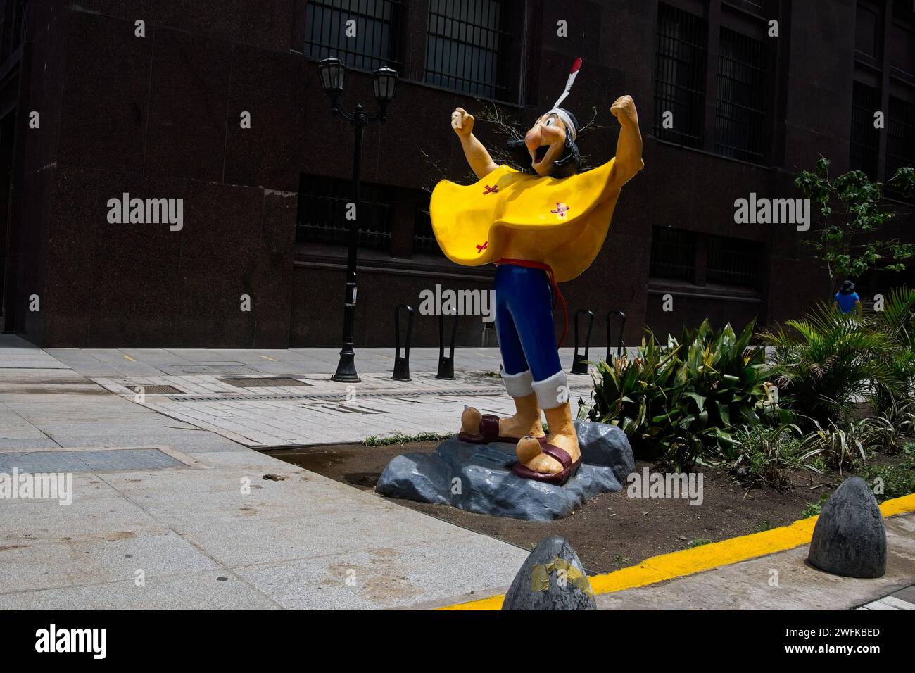 Il Paseo de la Historieta è dedicato all'umorismo grafico argentino e presenta sculture di alcuni dei personaggi a fumetti più amati del paese. Foto Stock