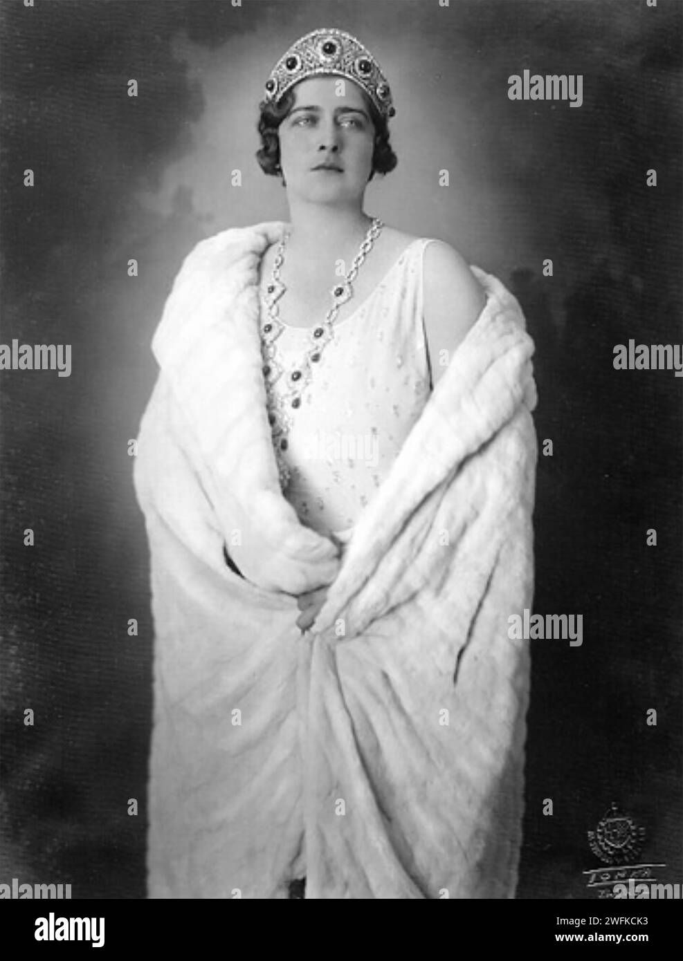 REGINA MARIA DI JUGOSLAVIA (1900-1961) NEL 1922 Foto Stock