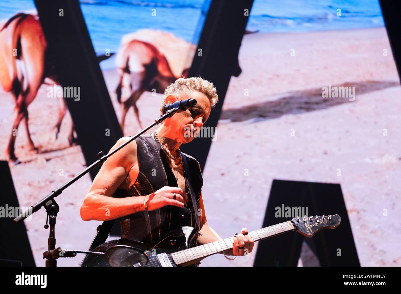 Martin Gore di Depeche Mode all'Ovo Hydro, Glasgow 31 gennaio 2024 Foto Stock