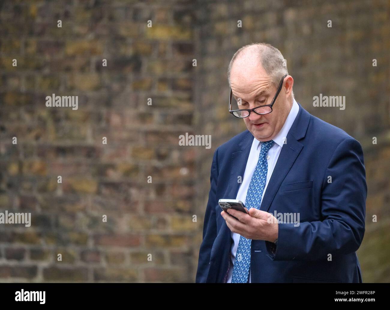 Kevin Hollinrake deputato - Sottosegretario di Stato parlamentare (Ministro per le imprese, i mercati e le piccole imprese) a Downing Street, gennaio 2024 Foto Stock