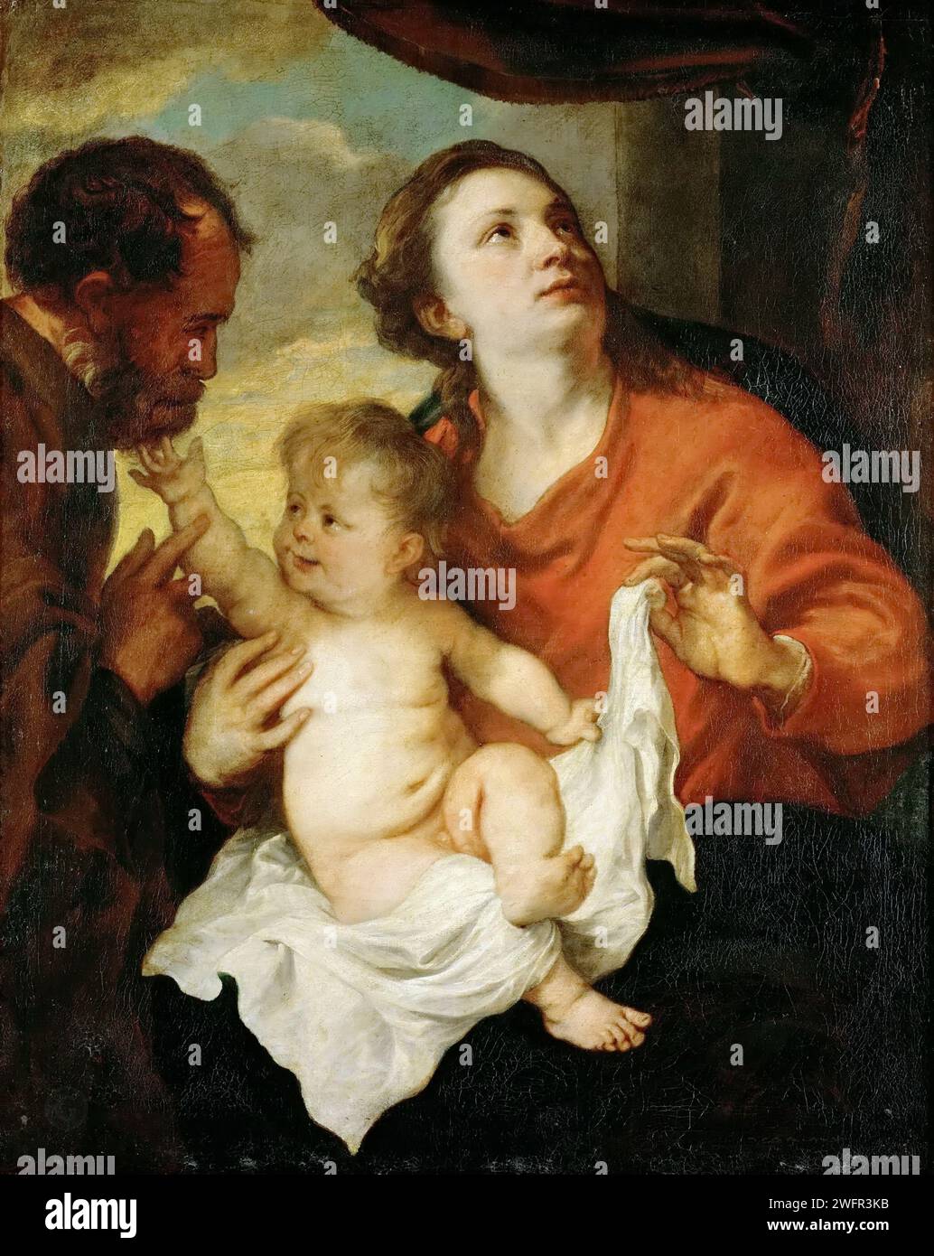 Kunsthistorisches Museum - Anthony van Dyck - Sacra famiglia Foto Stock