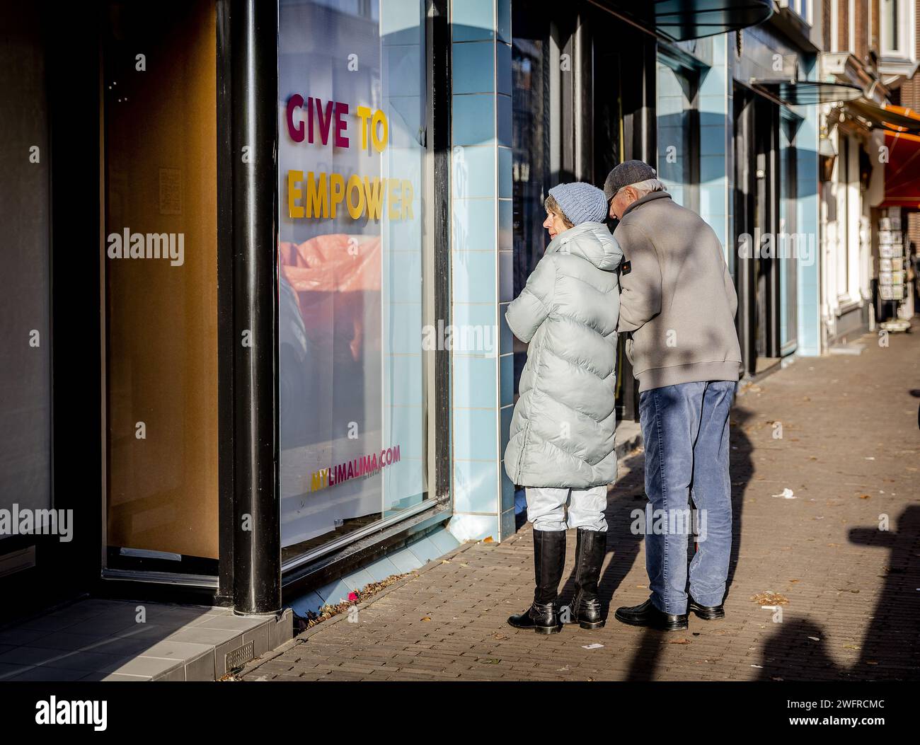 L'AIA - esterno di My Lima Lima, il negozio di abbigliamento della Principessa Laurentien ed Eloise van Oranje. Il nuovo negozio di abbigliamento vintage includerà abbigliamento della principessa e della contessa. ANP REMKO DE WAAL netherlands Out - belgium Out Foto Stock