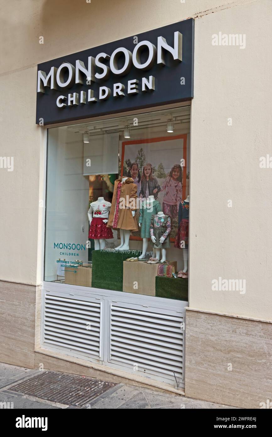 Monsoon Childrens Shop, la Valletta Foto Stock