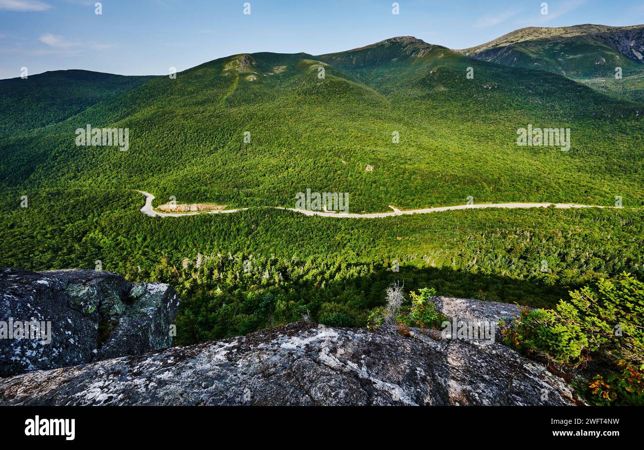 Vista da Mount Hight, White Mountains, New Hampshire, Stati Uniti Foto Stock