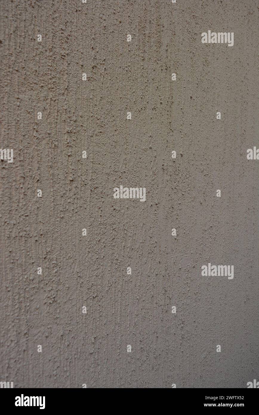 Intonaco strutturale marrone, betle corteccia per la costruzione di vernice per decorazione esterna. Foto Stock
