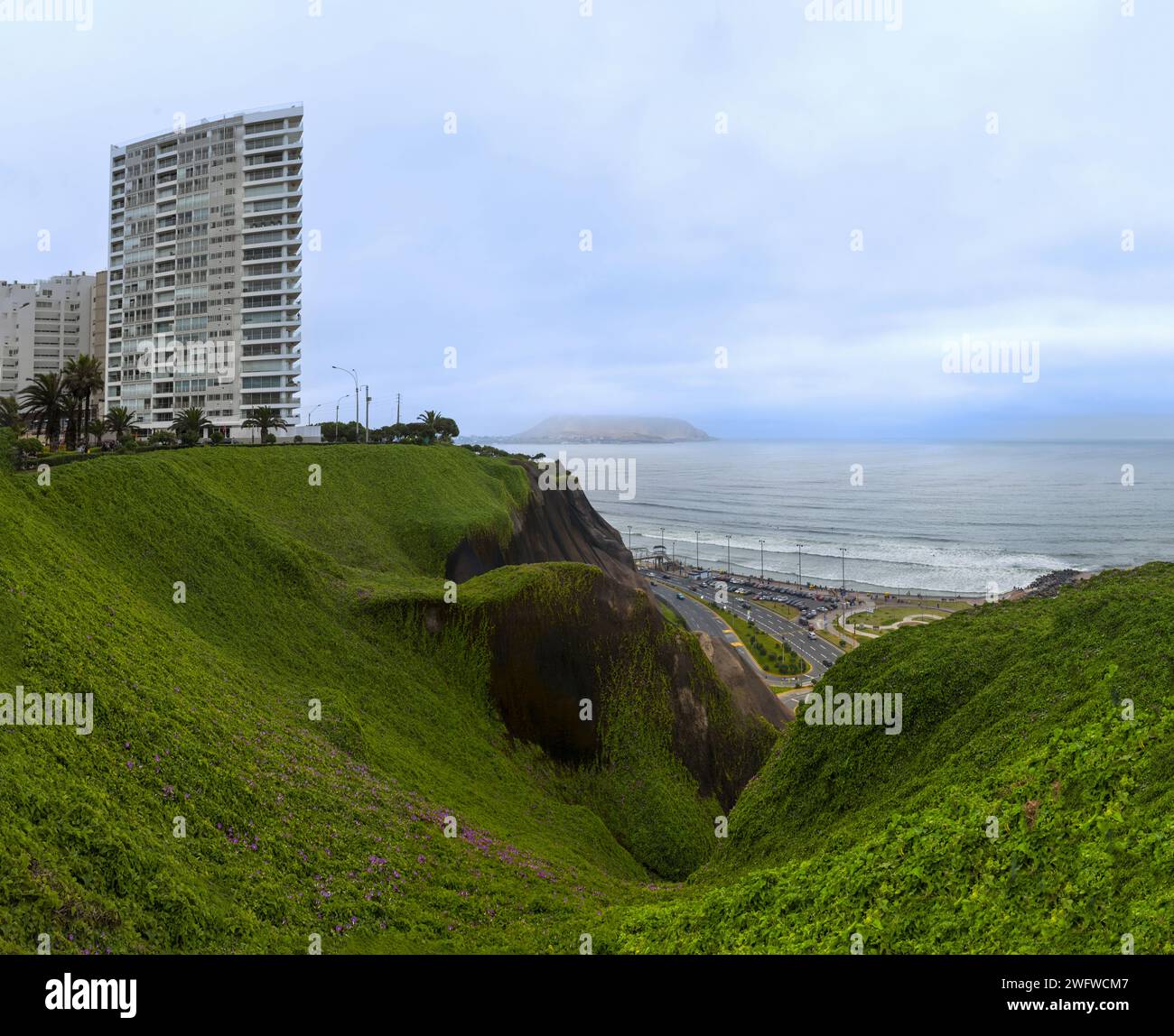 Costa del Pacifico nella capitale peruviana Lima Foto Stock
