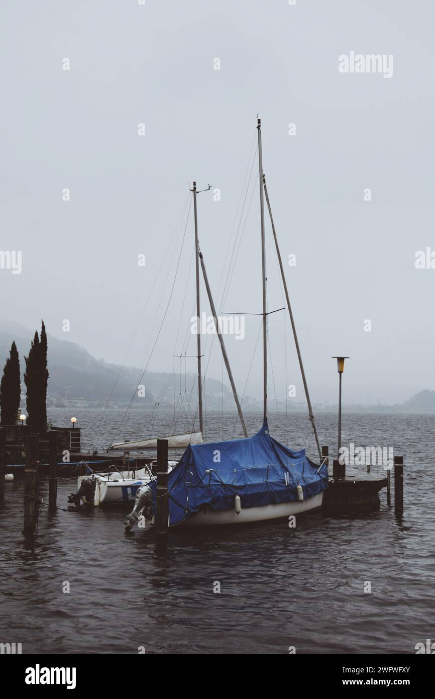lago intorno a Zurigo in Svizzera il 19 novembre 2019 Foto Stock