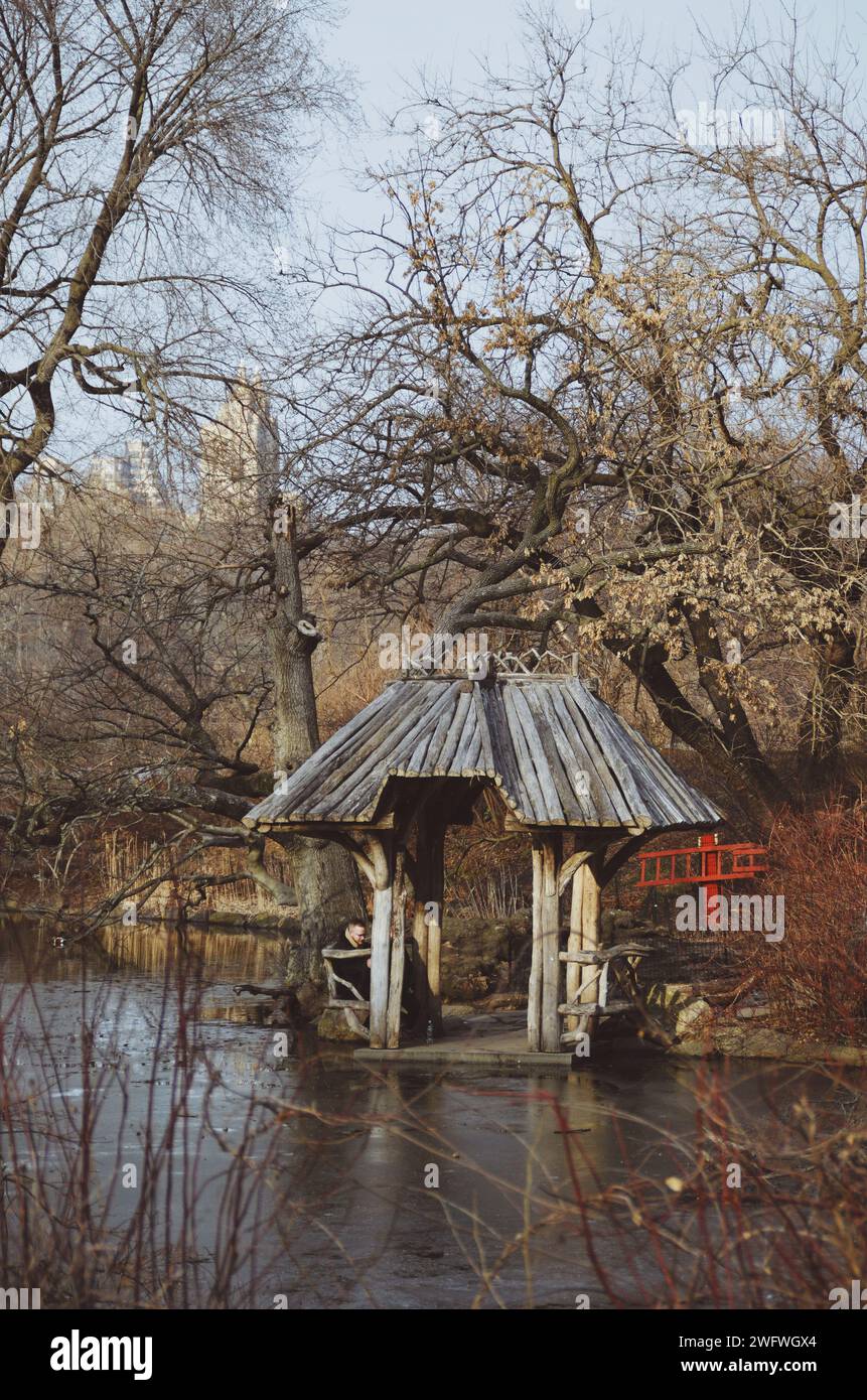 Foto scattata a Central Park a New York il 18 febbraio 2020 Foto Stock