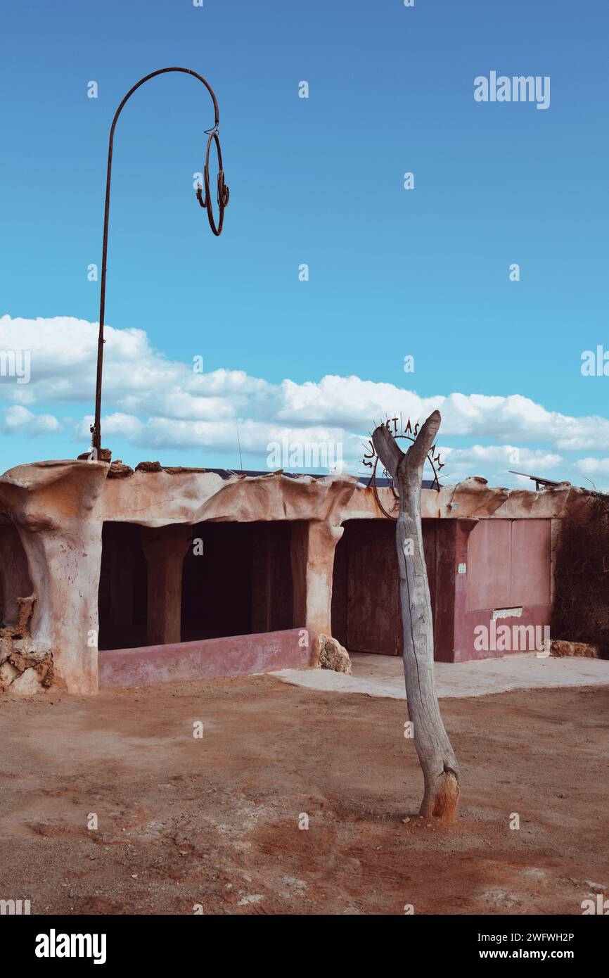 La costruzione abbandonata a Ibiza in Spagna il 25 febbraio 2023 Foto Stock