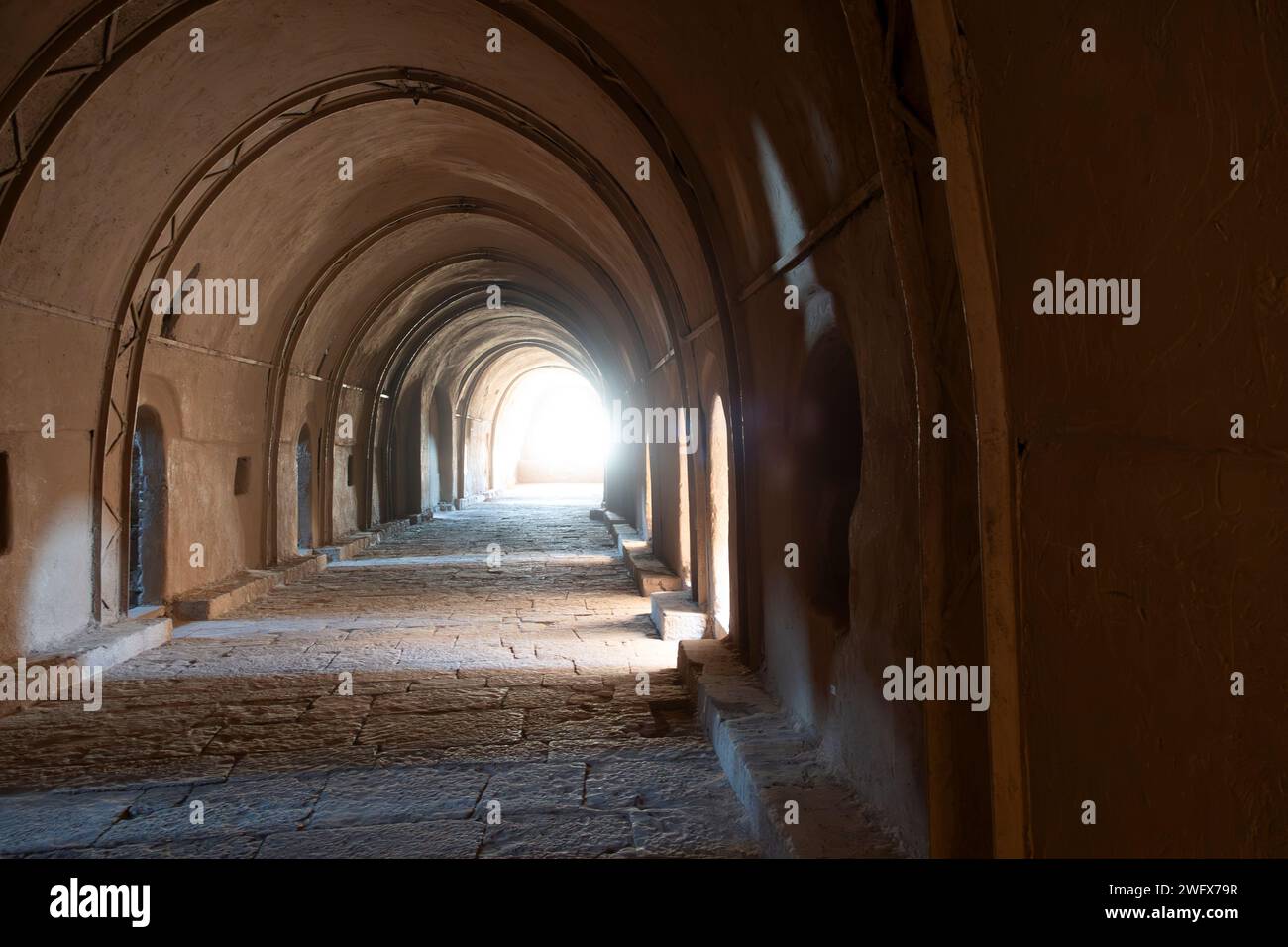 Il monastero di Anba Hatre, conosciuto anche come San Simeone, Assuan, Egitto Foto Stock