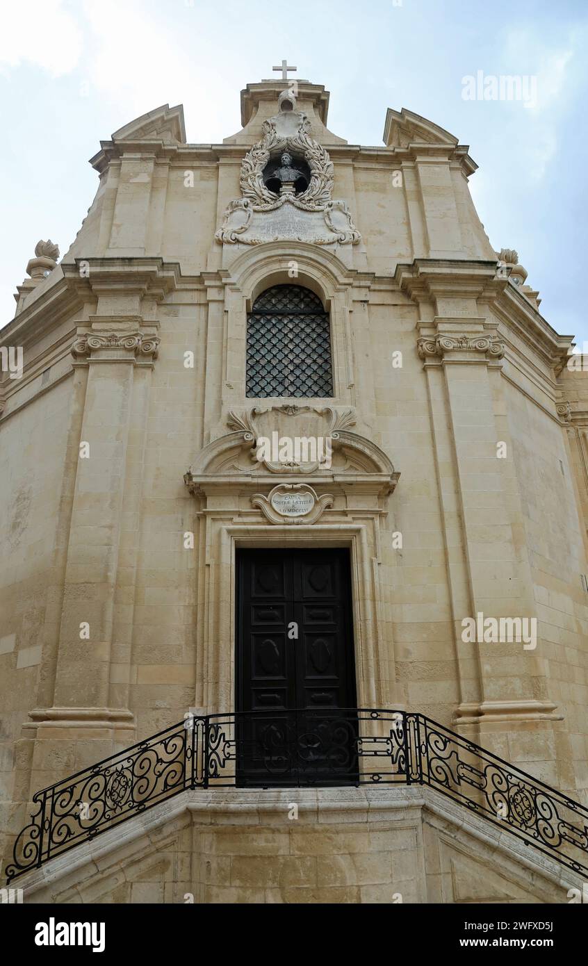 Chiesa di nostra Signora della Vittoria a la Valletta Foto Stock