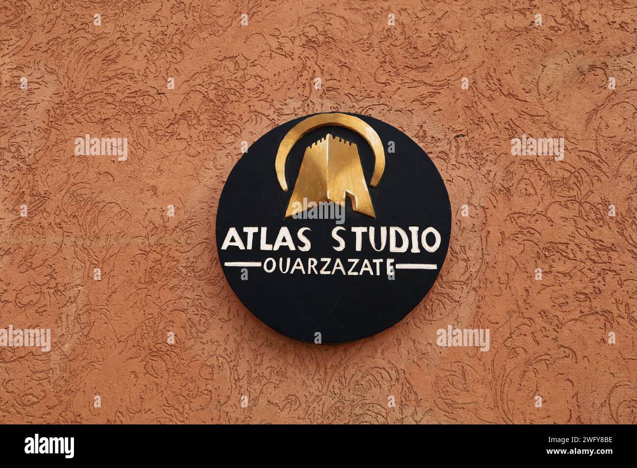 Atlas Studios è uno studio cinematografico situato a 5 chilometri a ovest della città di Ouarzazate in Marocco. Foto Stock