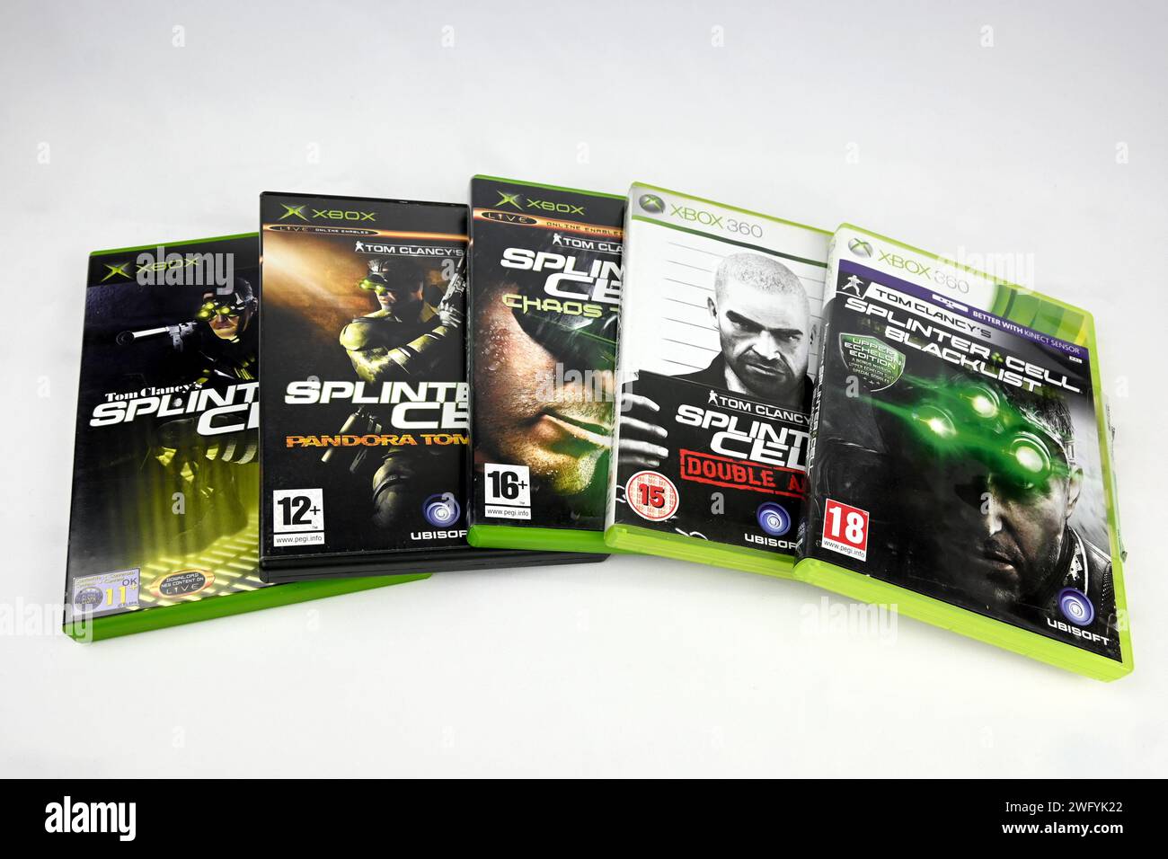Tom Clancy's Splinter Cell serie di videogiochi su xbox – Galles, Regno Unito – 31 gennaio 2024 Foto Stock