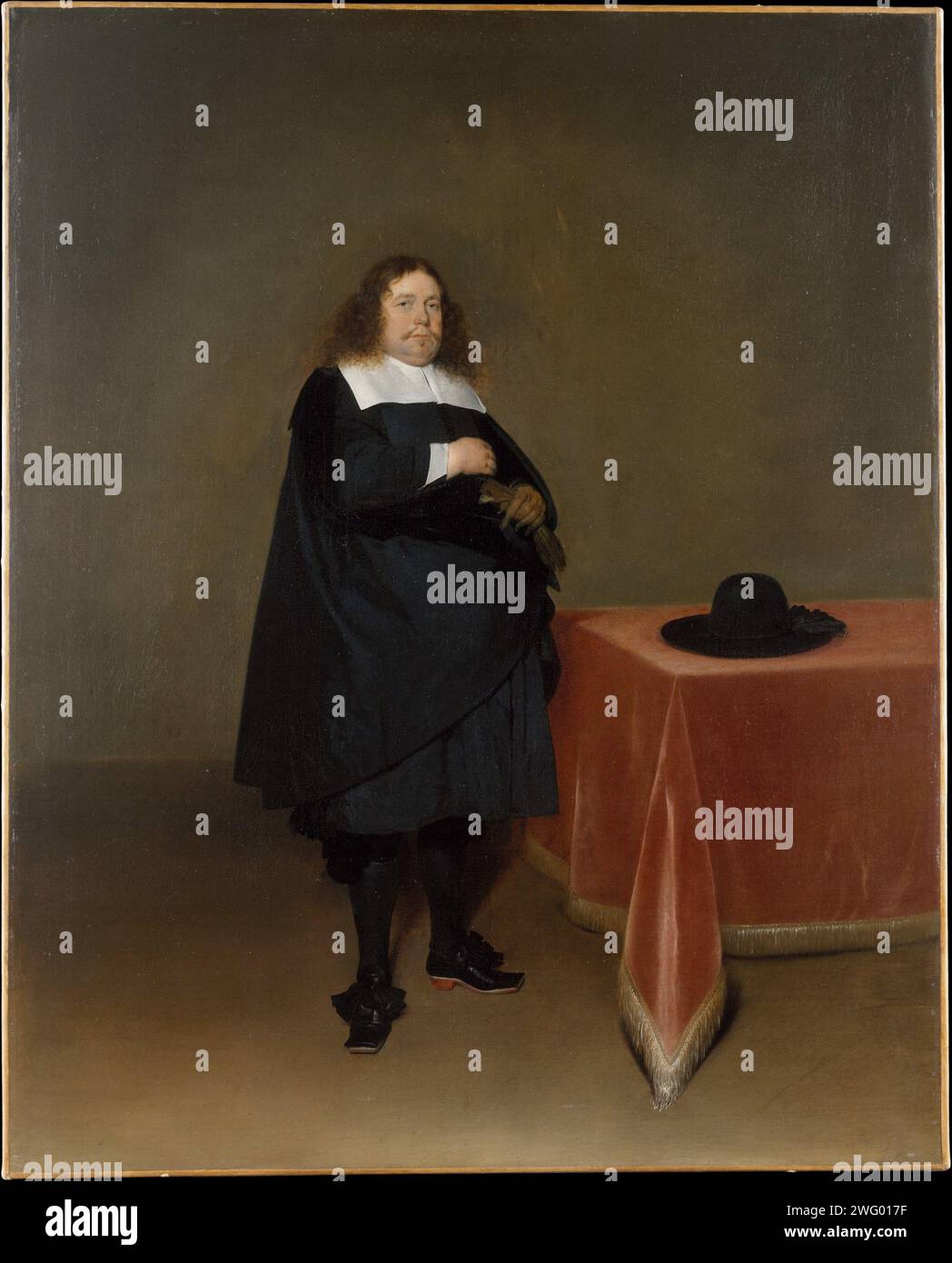 Titolo: Burgomaster Jan van Duren (1613–1687) artista: Gerard ter Borch il giovane (olandese, Zwolle 1617–1681 Deventer) Data: CA. 1666–67 Medio: Olio su tela Foto Stock