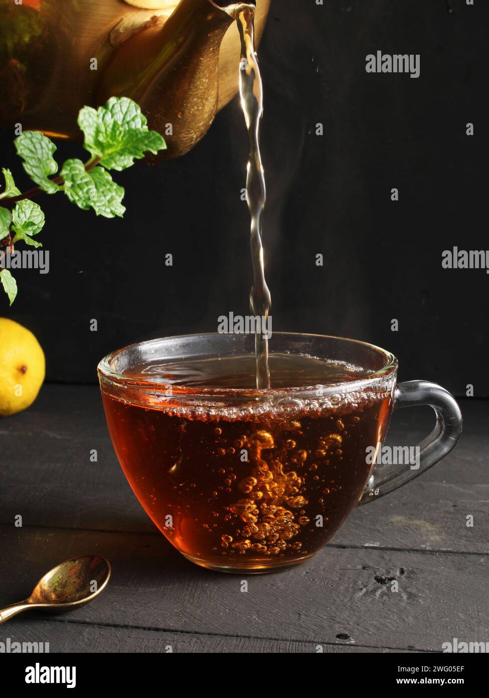tè caldo Foto Stock