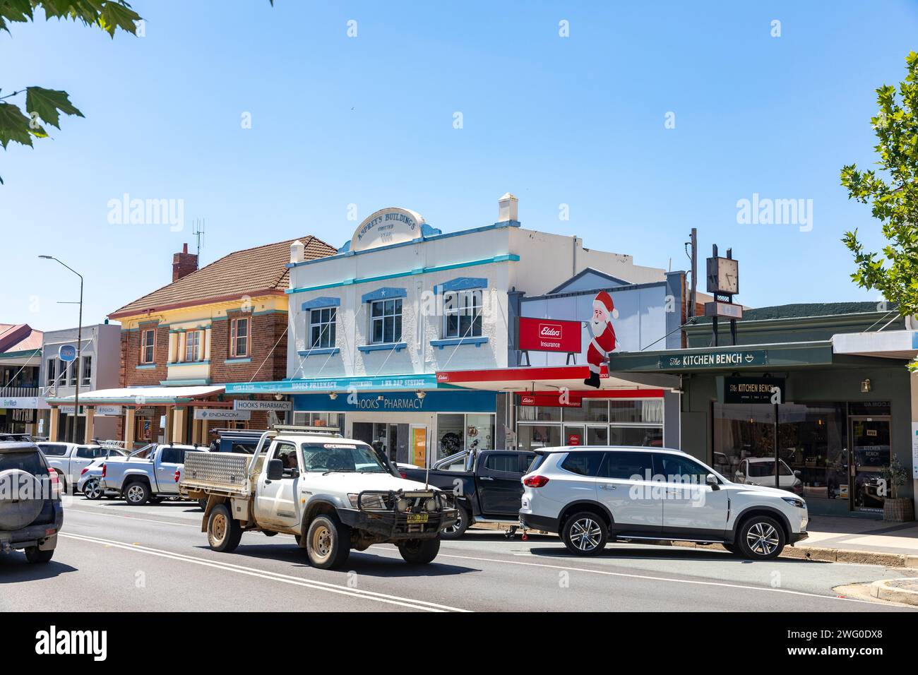 Cooma è una città australiana del nuovo Galles del Sud, conosciuta come la porta d'accesso alle Snowy Mountains, estate 2024 in Australia Foto Stock
