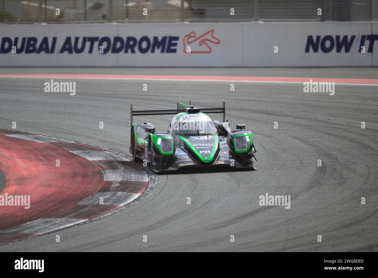 Dubai,UAE.2 febbraio 2024.Asian le Mans 4H of Dubai Private test Season 1 Duqueine Team.AHMAD ALSHEHAB/Alamy Live News Foto Stock