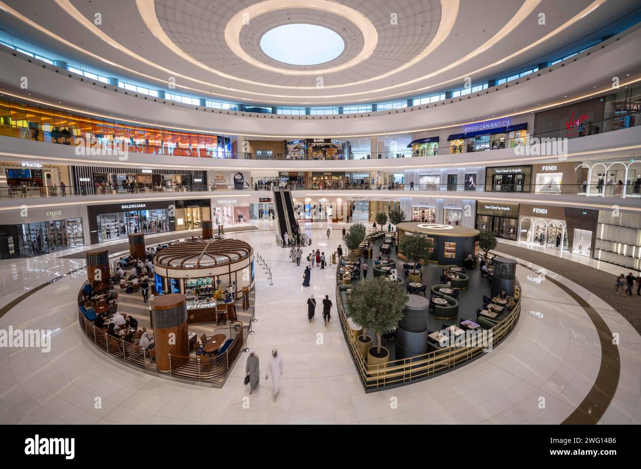 Interni, Dubai Luxury Shopping Mall, Luxury Shopping Centre, Downtown, Dubai, Emirati Arabi Uniti, VAR Foto Stock