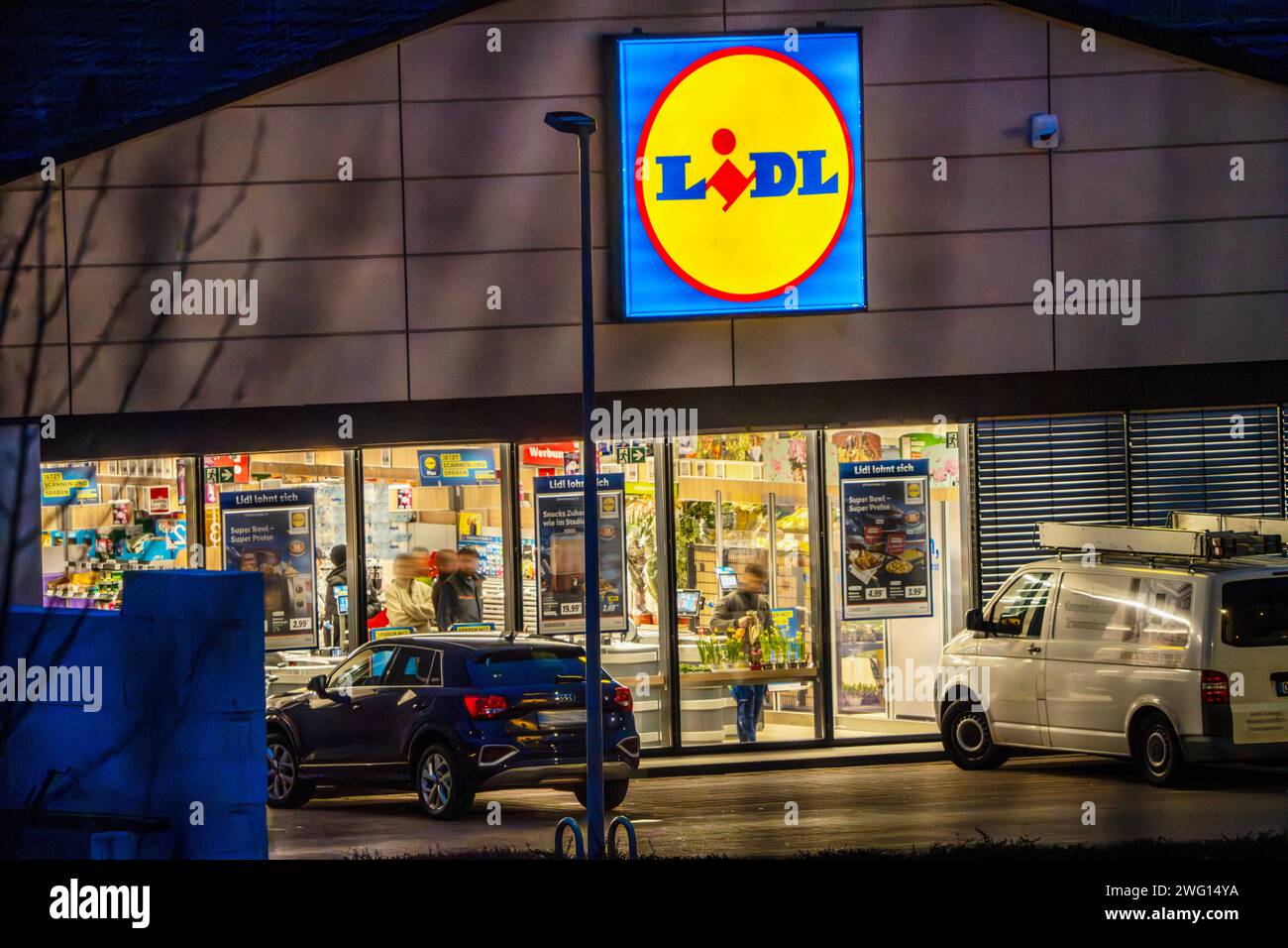 Lidl Filiale, Rust, febbraio 2024 Deutschland, Rust, febbraio 2024