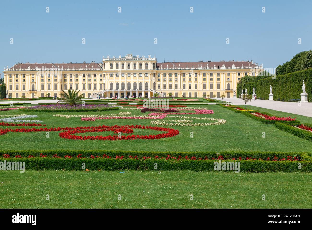 Il Palazzo di Schönbrunn Vienna Austria Foto Stock