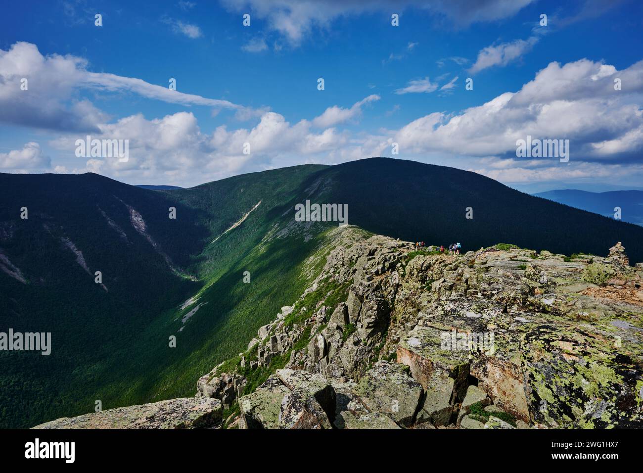 Vista da Mount Bond, White Mountains National Forest, New Hampshire, Stati Uniti Foto Stock