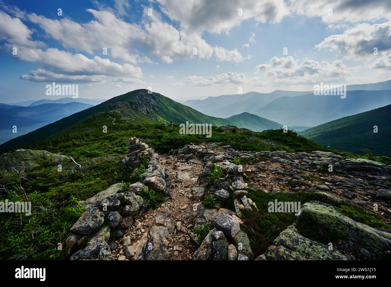 Vista da Mount Bond, White Mountains National Forest, New Hampshire, Stati Uniti Foto Stock