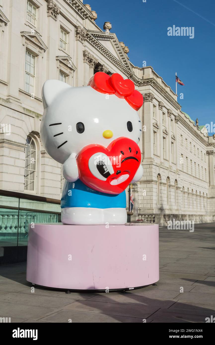 Hello Love di Hattie Stewart, Somerset House, River Terrace, Londra, Inghilterra, REGNO UNITO Foto Stock