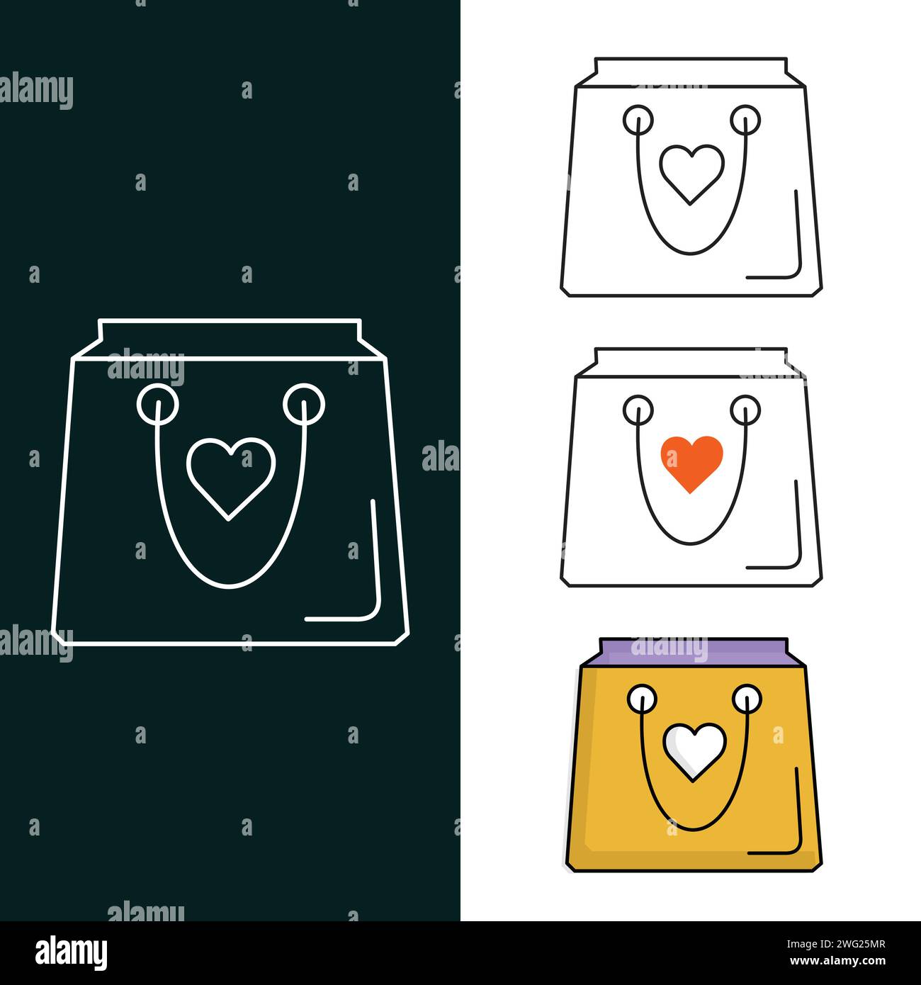 "Gift Bag Vector Icon Design" Illustrazione Vettoriale