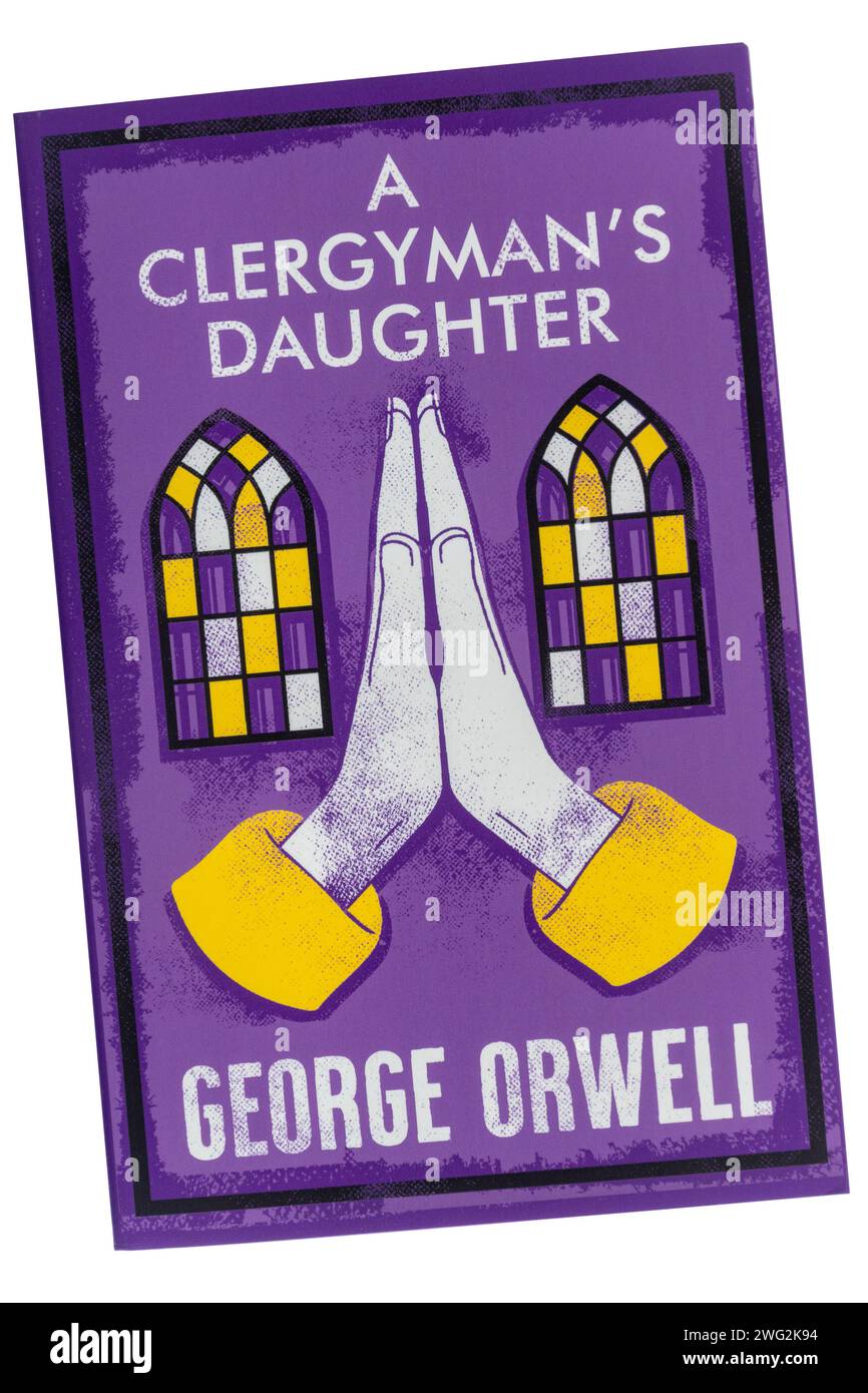 Libro cartaceo della figlia di un ecclesiastico, romanzo classico dell'autore George Orwell Foto Stock