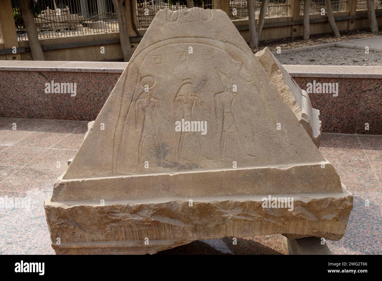 Museo all'aperto di Heliopolis, Cairo nord orientale, Egitto Foto Stock