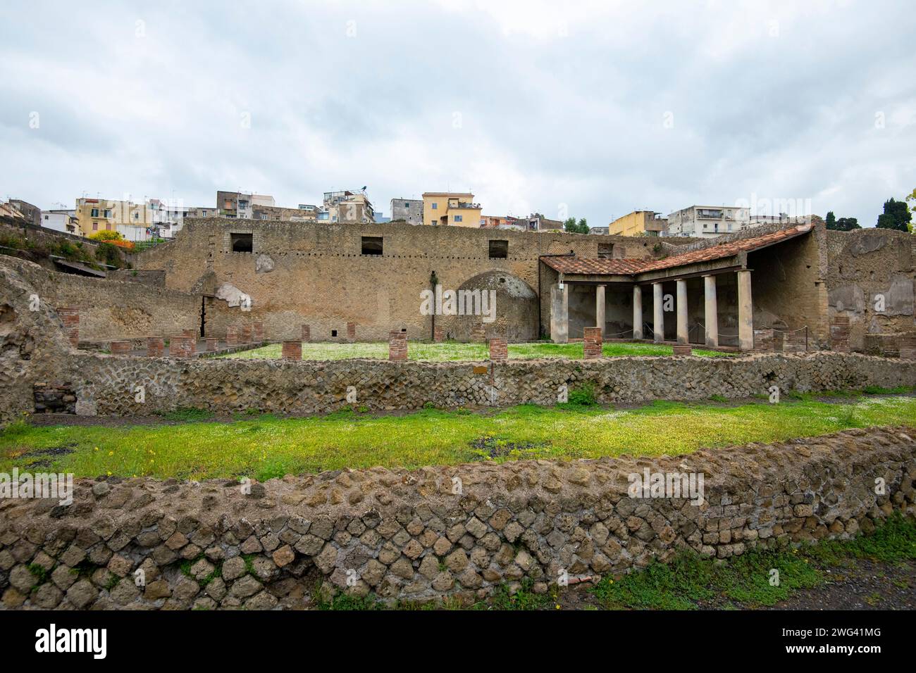 Antica città romana di Ercolano - Italia Foto Stock