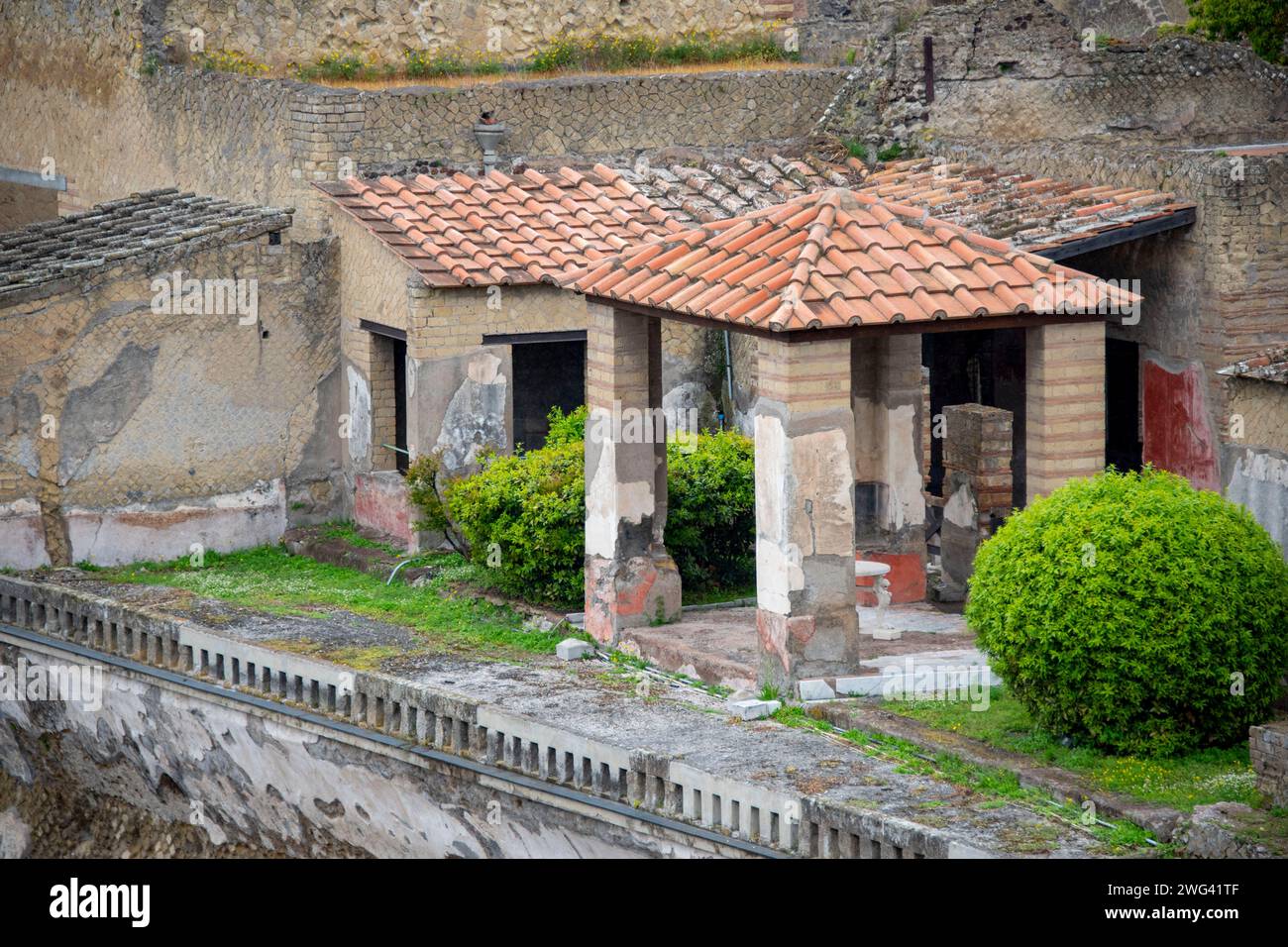 Antica città romana di Ercolano - Italia Foto Stock