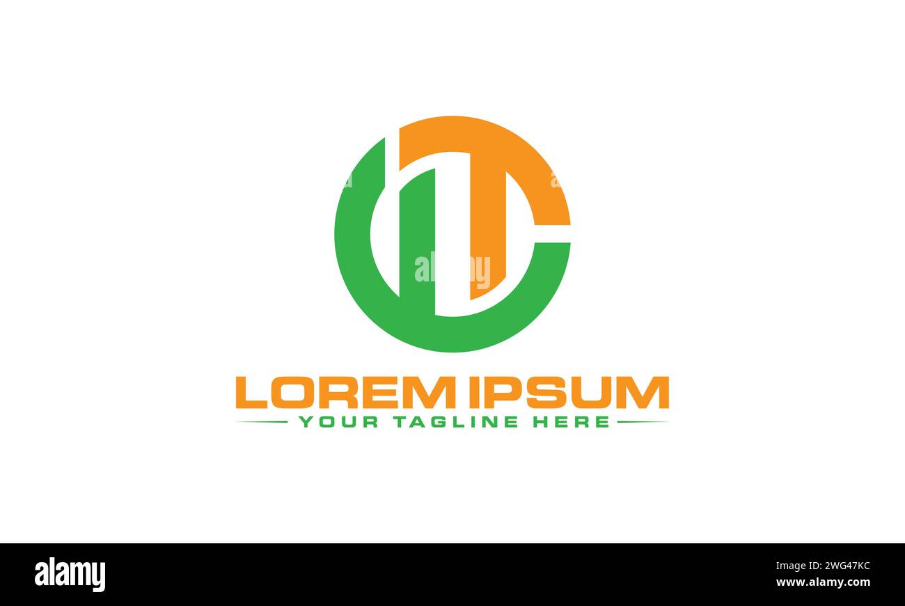 Design del logo TW Letter. Design esclusivo del logo. Illustrazione Vettoriale