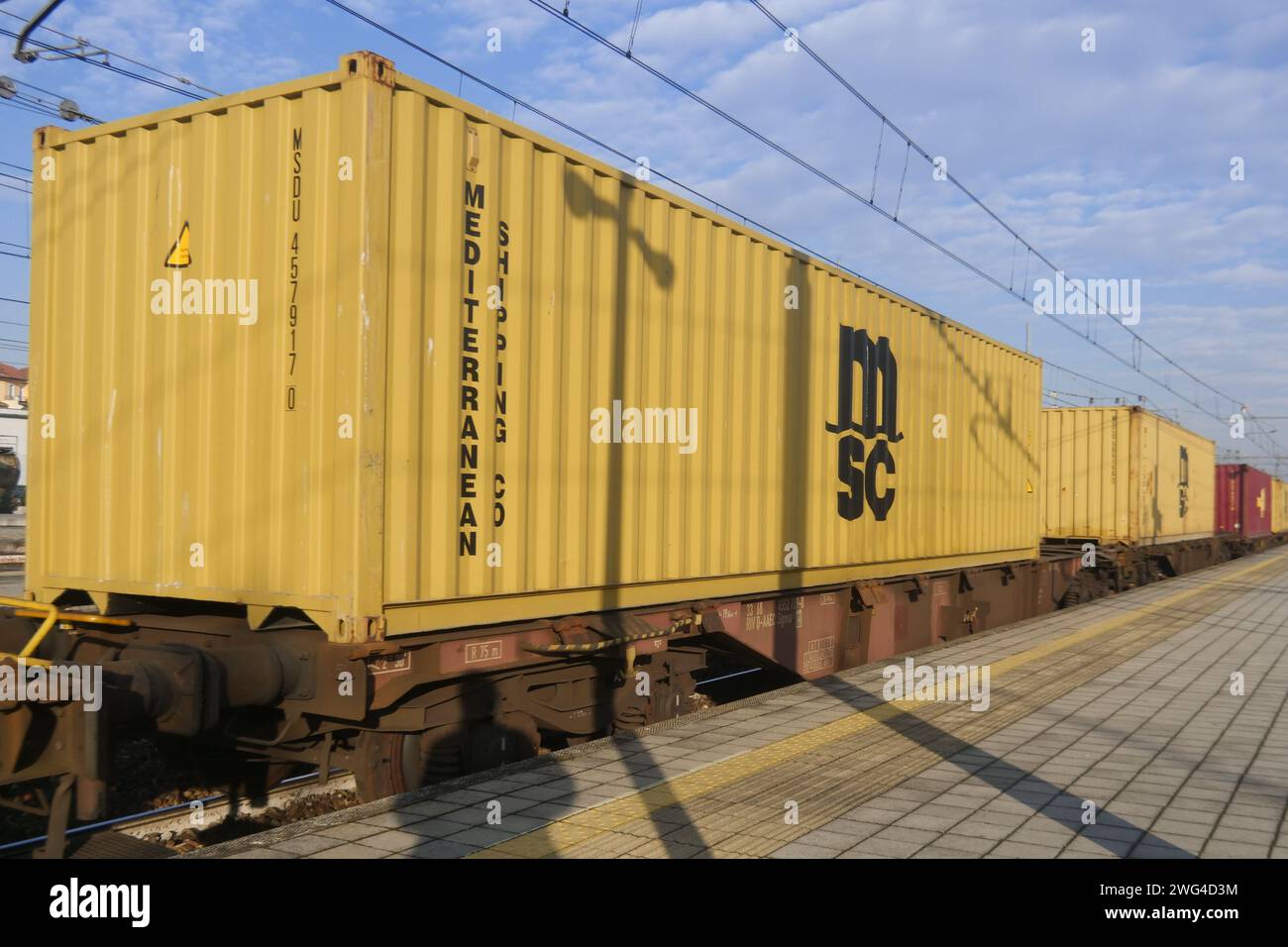 La proposta mira a incoraggiare il trasferimento di merci al sistema ferroviario, rispetto al trasporto su strada, per ridurre l'impatto ambientale ed energetico. Credito: Independent Photo Agency Srl/Alamy Live News Foto Stock