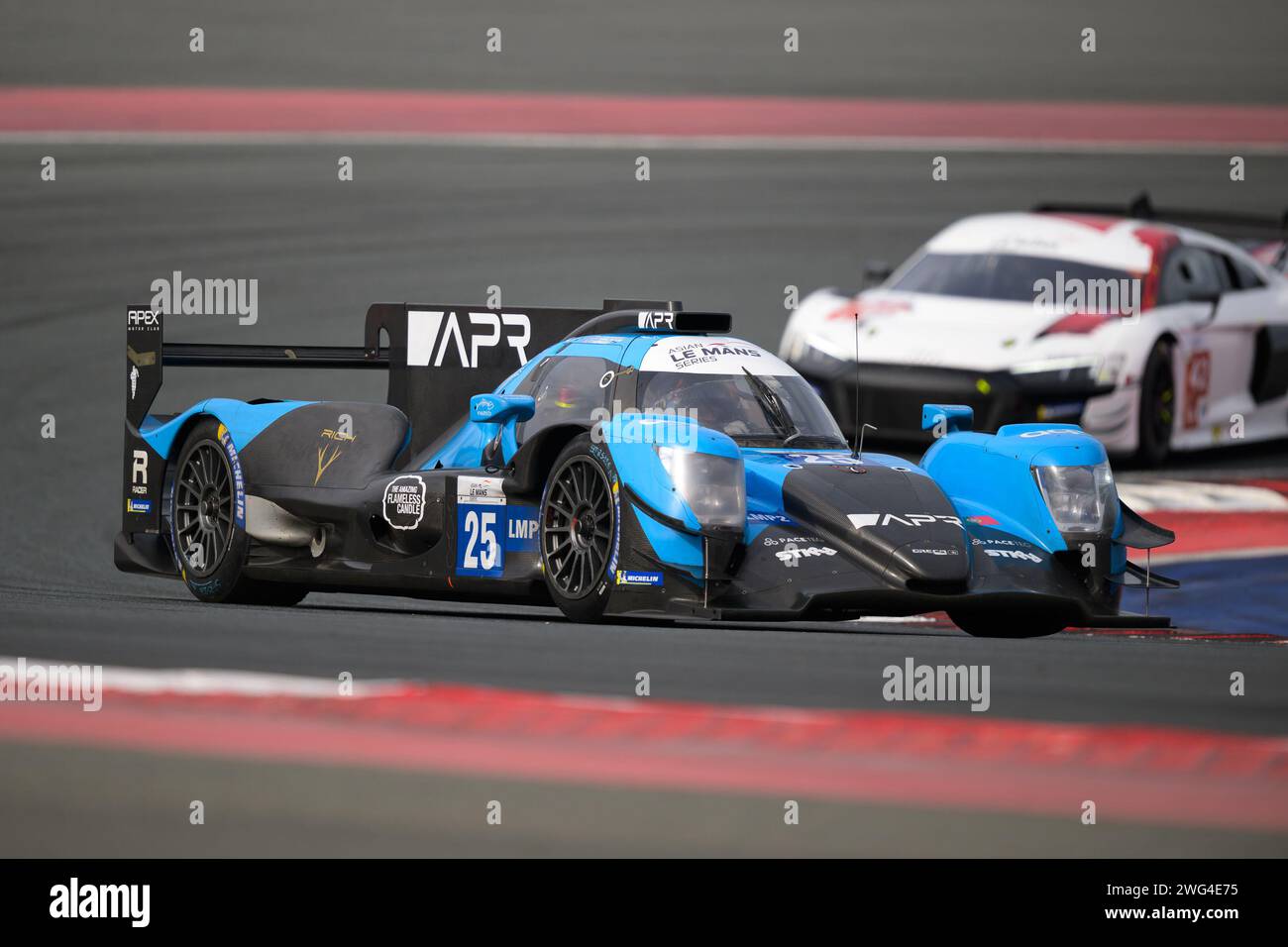 Dubai, UAE.3 febbraio 2024.Asian le Mans 4H di Dubai prove libere 2 Algarve Pro Racing. AHMAD ALSHEHAB/Alamy Live News Foto Stock