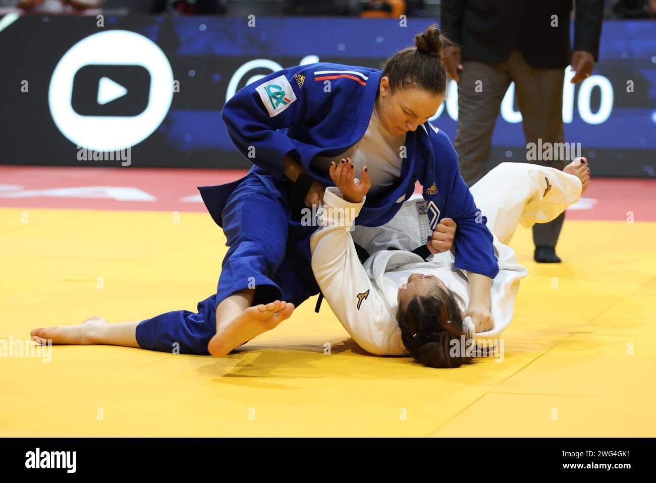 Thierry Larret/Maxppp. Judo International. Grand Slam di Parigi. Accor Arena Bercy, Parigi (75), le 3 fevrier 2024. Credito: MAXPPP/Alamy Live News Foto Stock