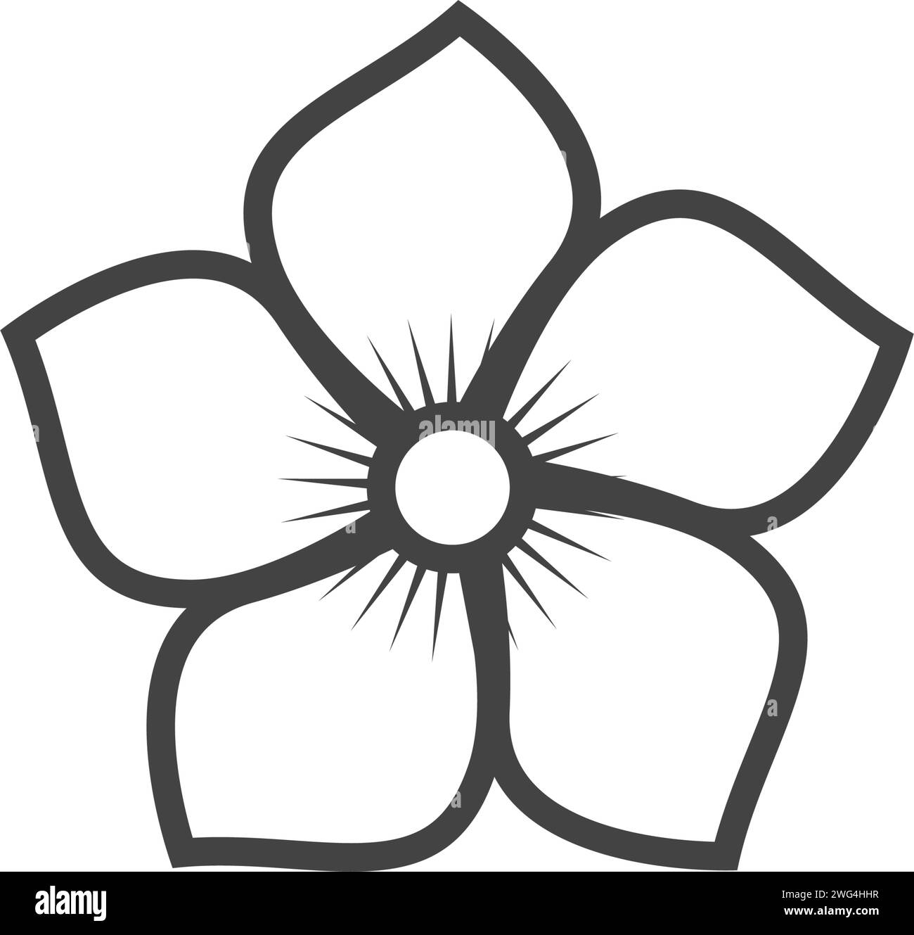 Disegno dell'illustrazione del modello di logo del fiore Foto e ...